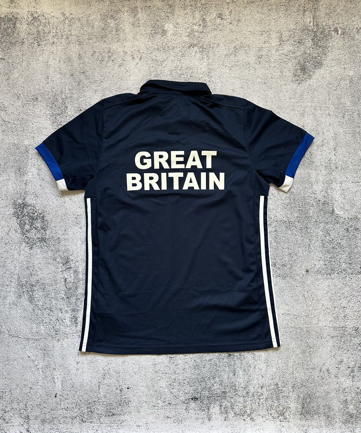 Adidas Great Britain Adidas 2017 T-shirt Big Logo Blue Fit Size US M / EU 48-50 / 2 - 2 Thumbnail