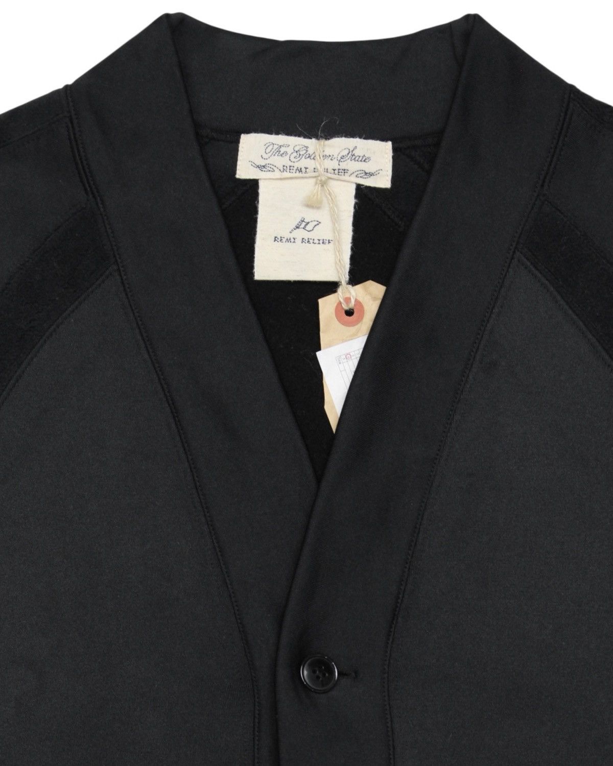 Remi Relief REMI RELIEF “THE GOLDEN STATE” BLACK PADDED CARDIGAN JACKET Size US XL / EU 56 / 4 - 2 Thumbnail