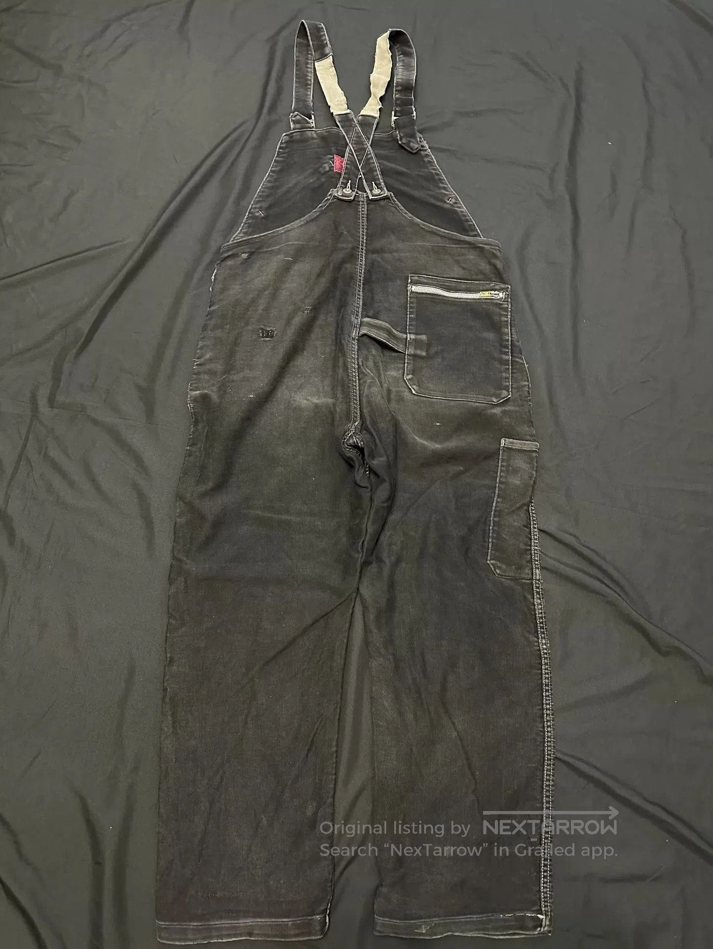 Vintage Vintage 30s Adolphe Lafont Moleskin Overalls. Size US 30 / EU 46 - 8 Thumbnail