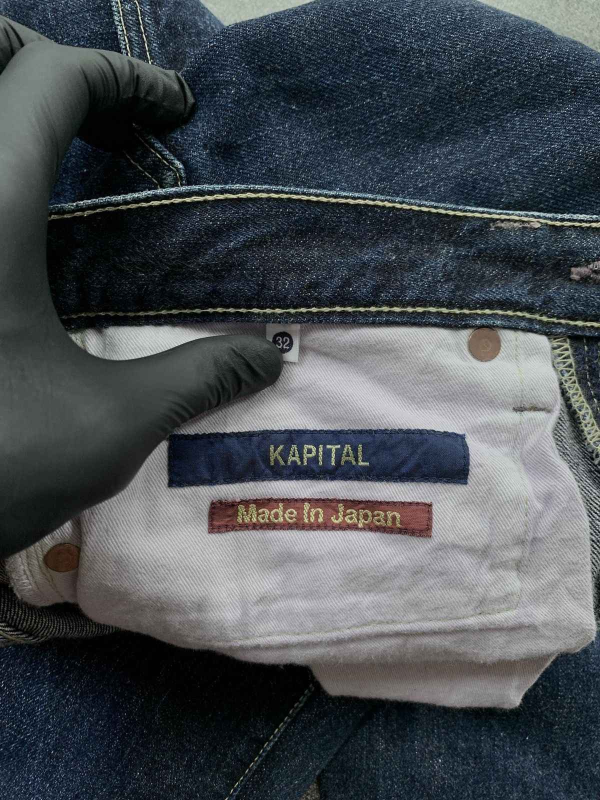 Kapital FREE TAX! Cropped Raw Hemmed Denim Jeans Size US 31 - 12 Thumbnail