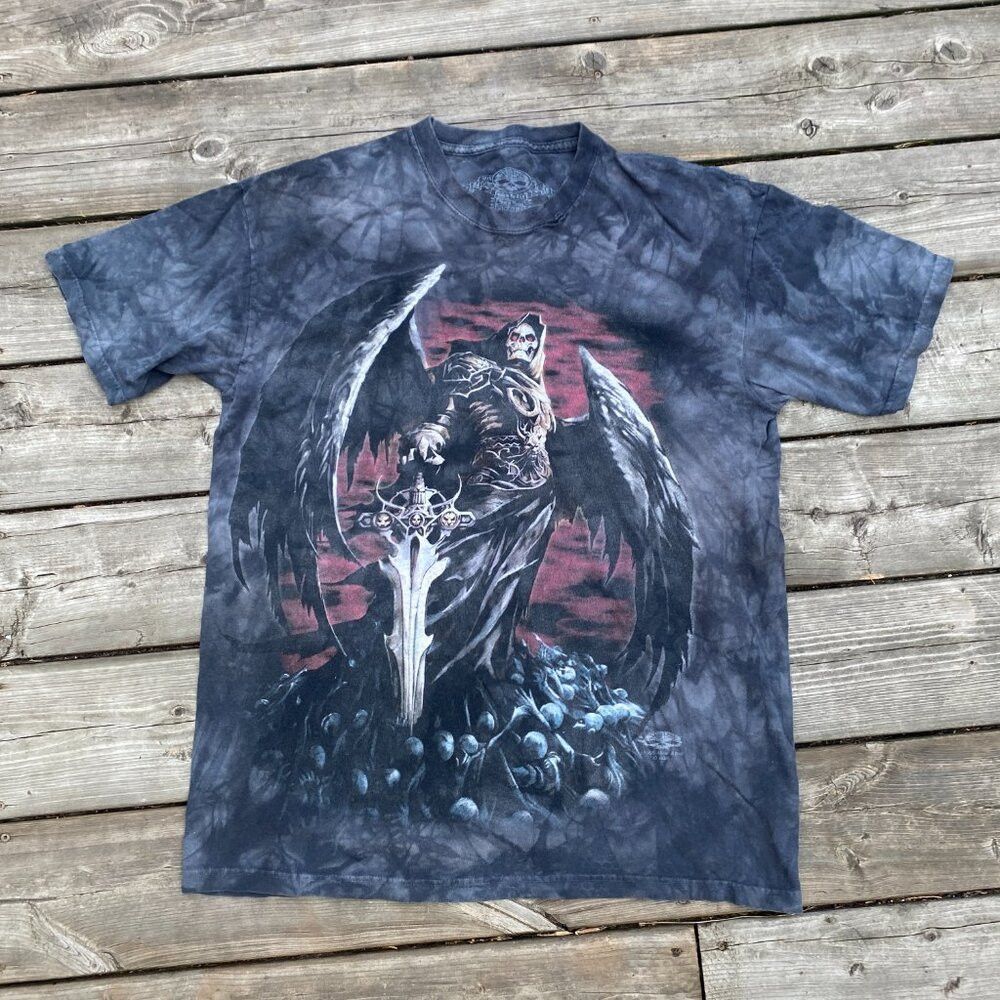 Vintage Vintage 2005 Skullbone 'Death Reaper Graphic T Shirt Large Size US L / EU 52-54 / 3 - 1 Thumbnail