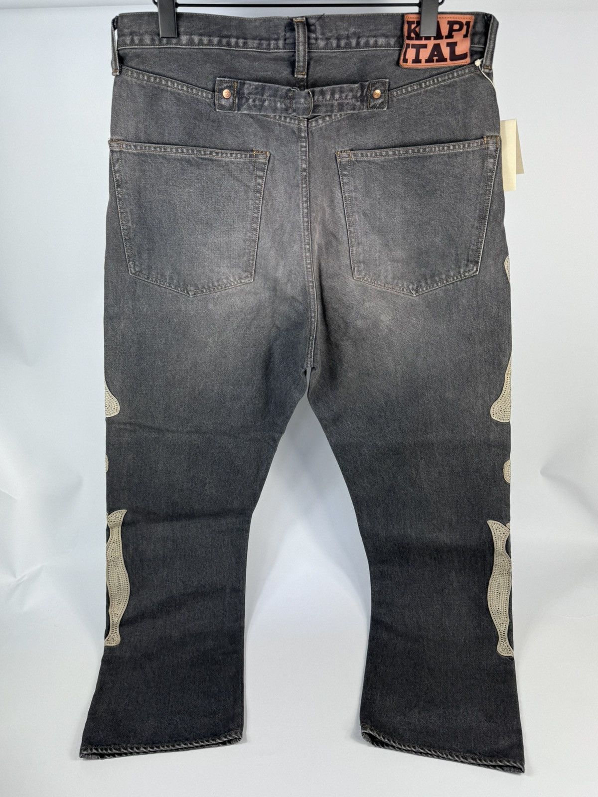 Kapital SLIM FIT EMBROIDERED DENIM JEANS Size US 38 / EU 54 - 2 Thumbnail