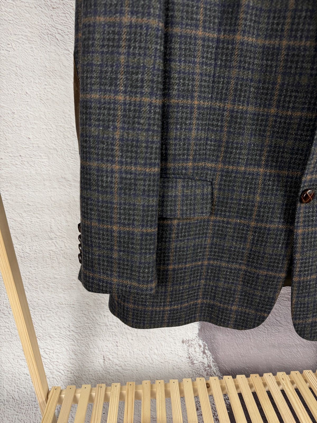 Other Frank Radloff vintage checkered tweed 2 button blazer Size 42R - 5 Thumbnail