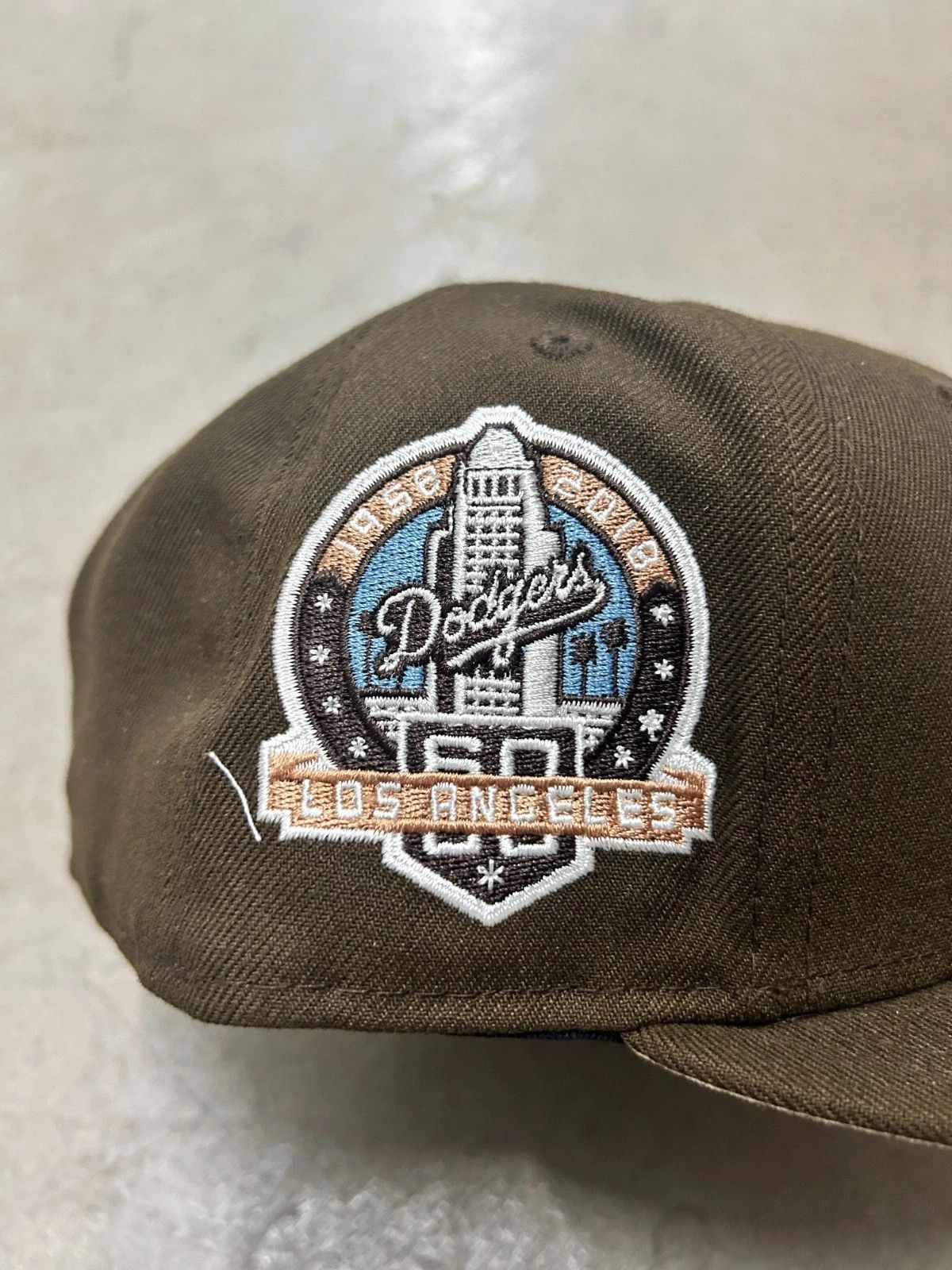 Born X Raised × NFL (7 3/4) Los Angeles Dodgers × New Era 50TH PATCH HAT BROWN Size ONE SIZE - 2 Thumbnail