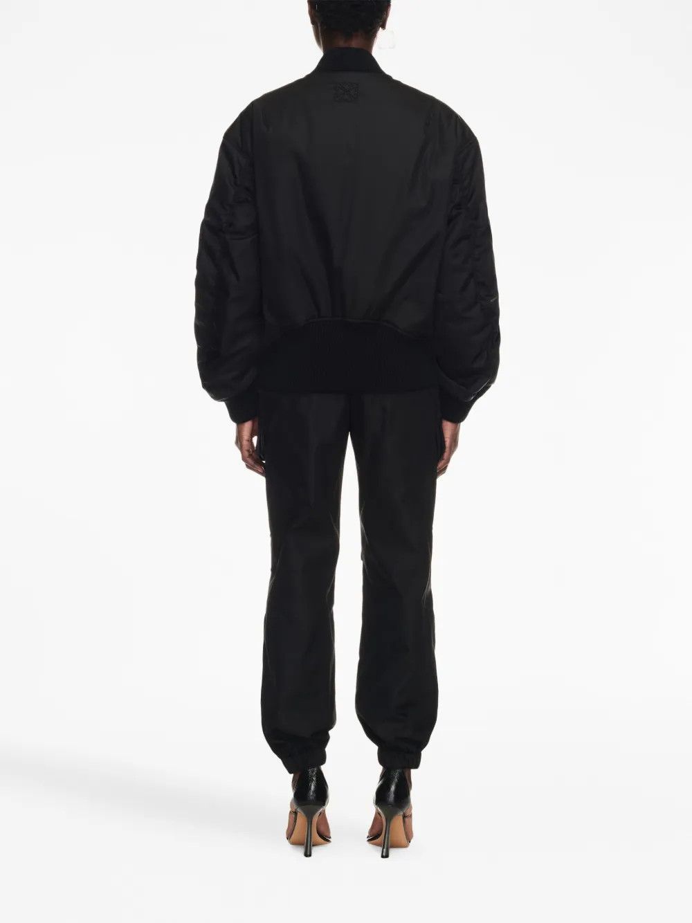 Off-White o1y1125 Bomber Jacket in Black Size XS / US 0-2 / IT 36-38 - 3 Thumbnail