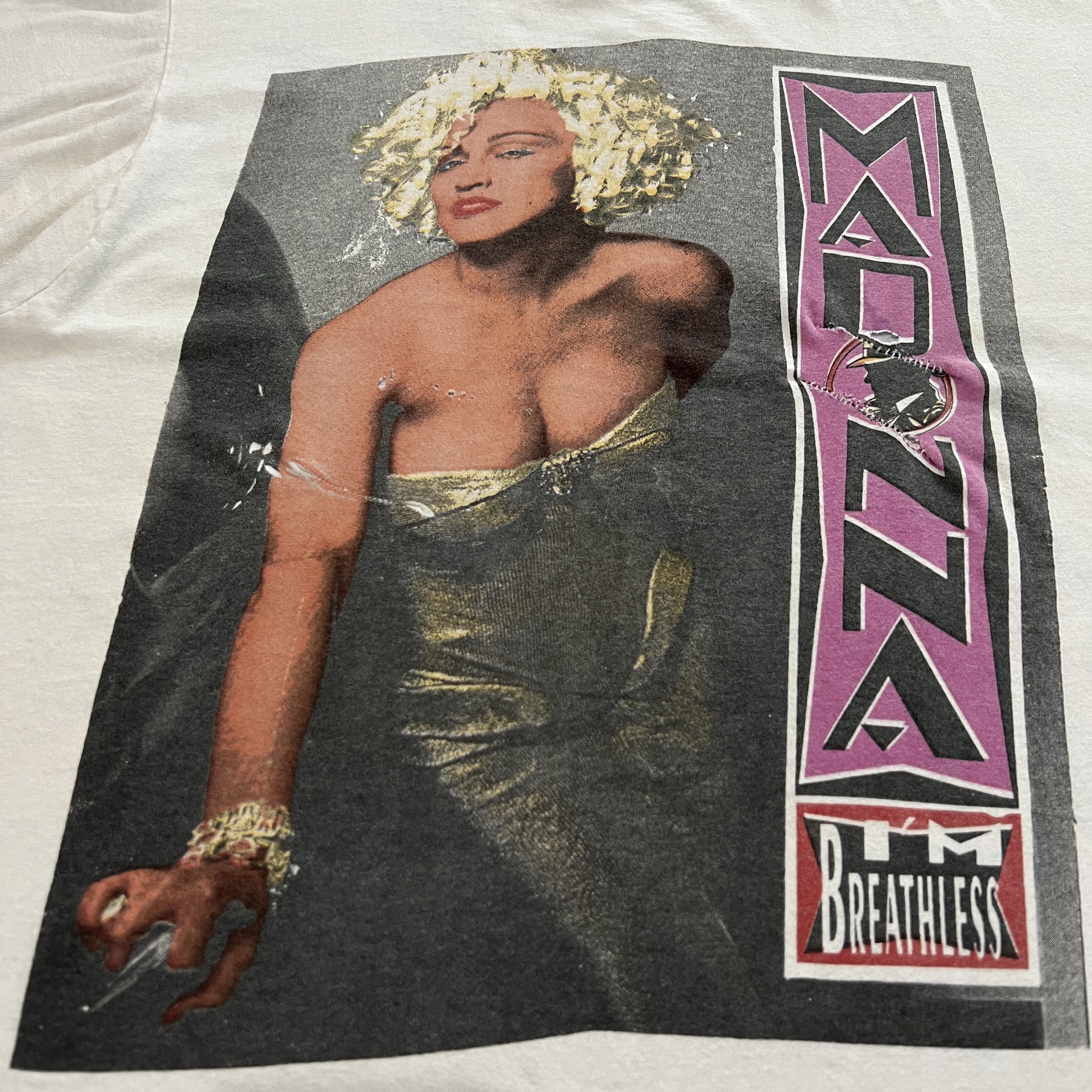 Band Tees Vintage 90s Madonna I'm Breathless Dick Tracy Tee Vogue pop Size US XL / EU 56 / 4 - 2 Thumbnail