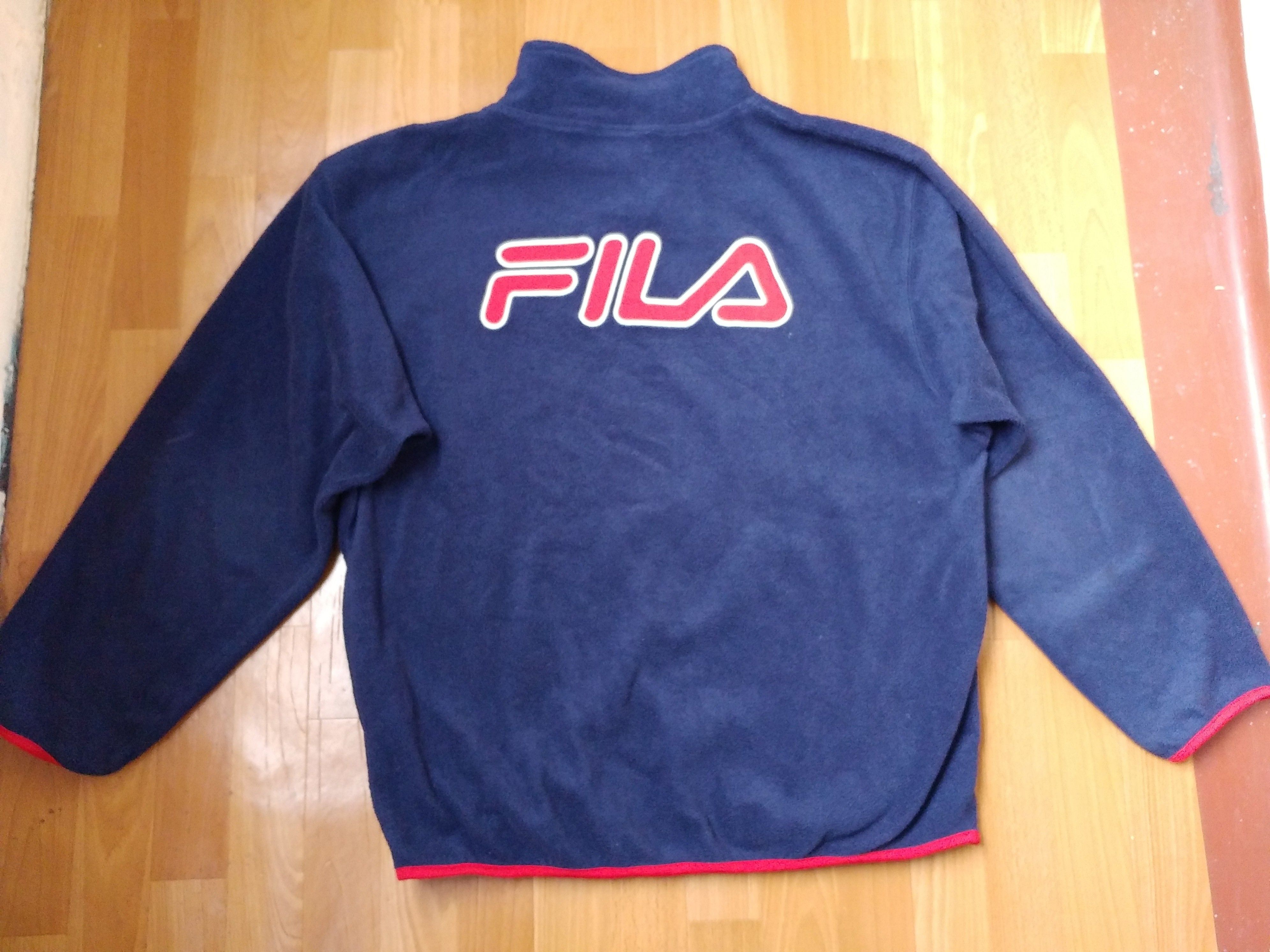 Fila × Vintage FILA sweatshirt, vintage blue fleece shirt, 90s hip-hop L Size US L / EU 52-54 / 3 - 1 Thumbnail