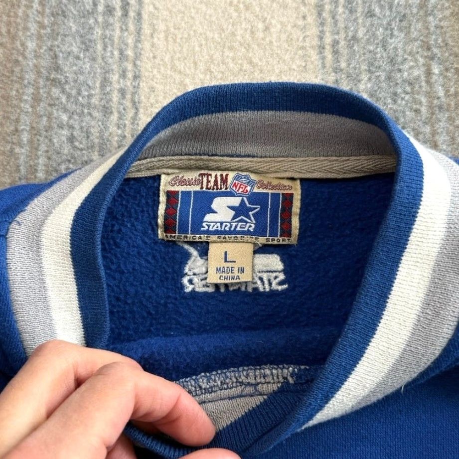 Starter VINTAGE Detroit Lions Starter Embroidered Crewneck Sweatshirt Size Large Size US L / EU 52-54 / 3 - 3 Thumbnail