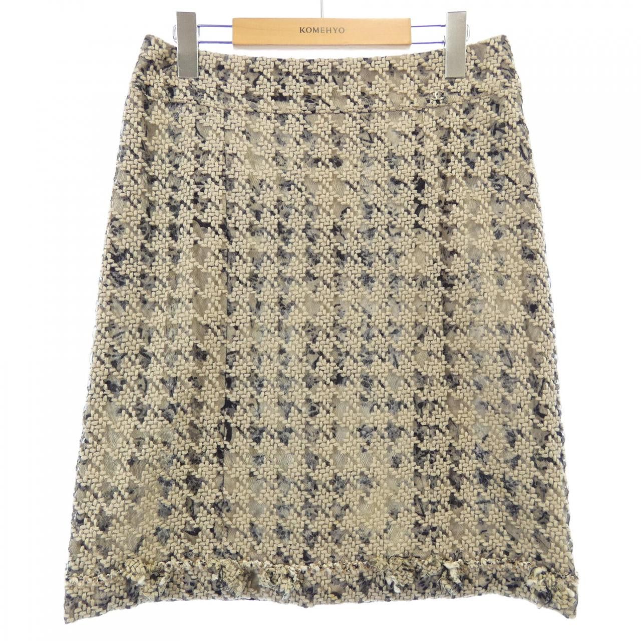 Chanel Chanel Chanel Skirt Cotton Skirts P24980W03465 05C DUTY FREE for USA Size ONE SIZE - 1 Thumbnail