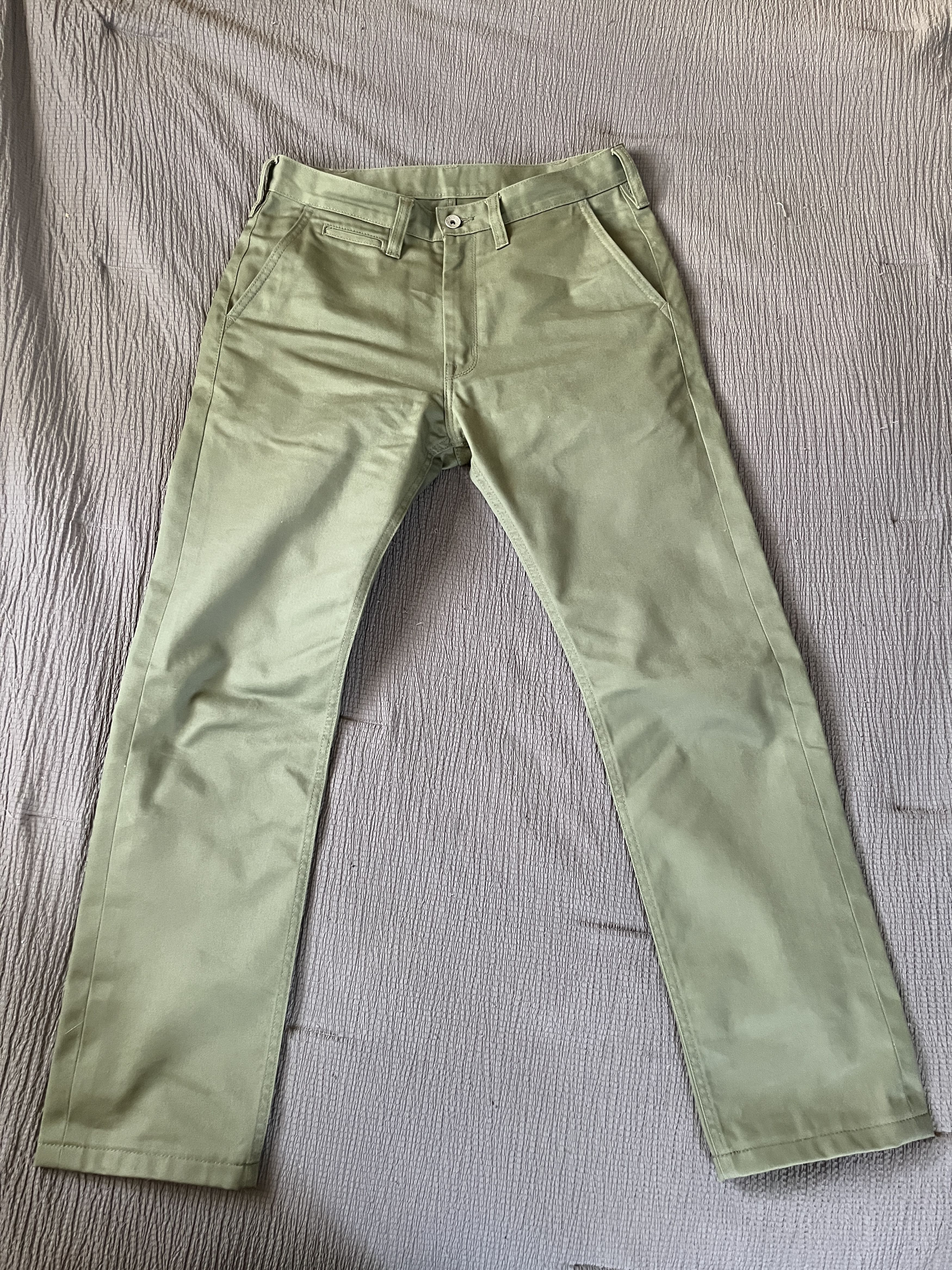 9oz Mercerised Relaxed Tapered Cut Chinos IH-727-OLV