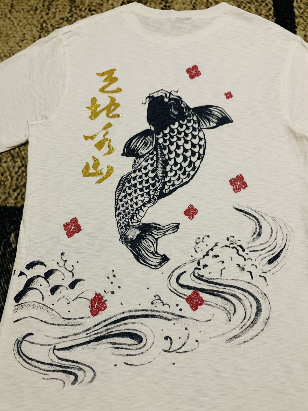 Japanese Brand LAST DROP#Vintage y2k Japanese Koi Fish Long Sleeve Size US S / EU 44-46 / 1 - 7 Thumbnail