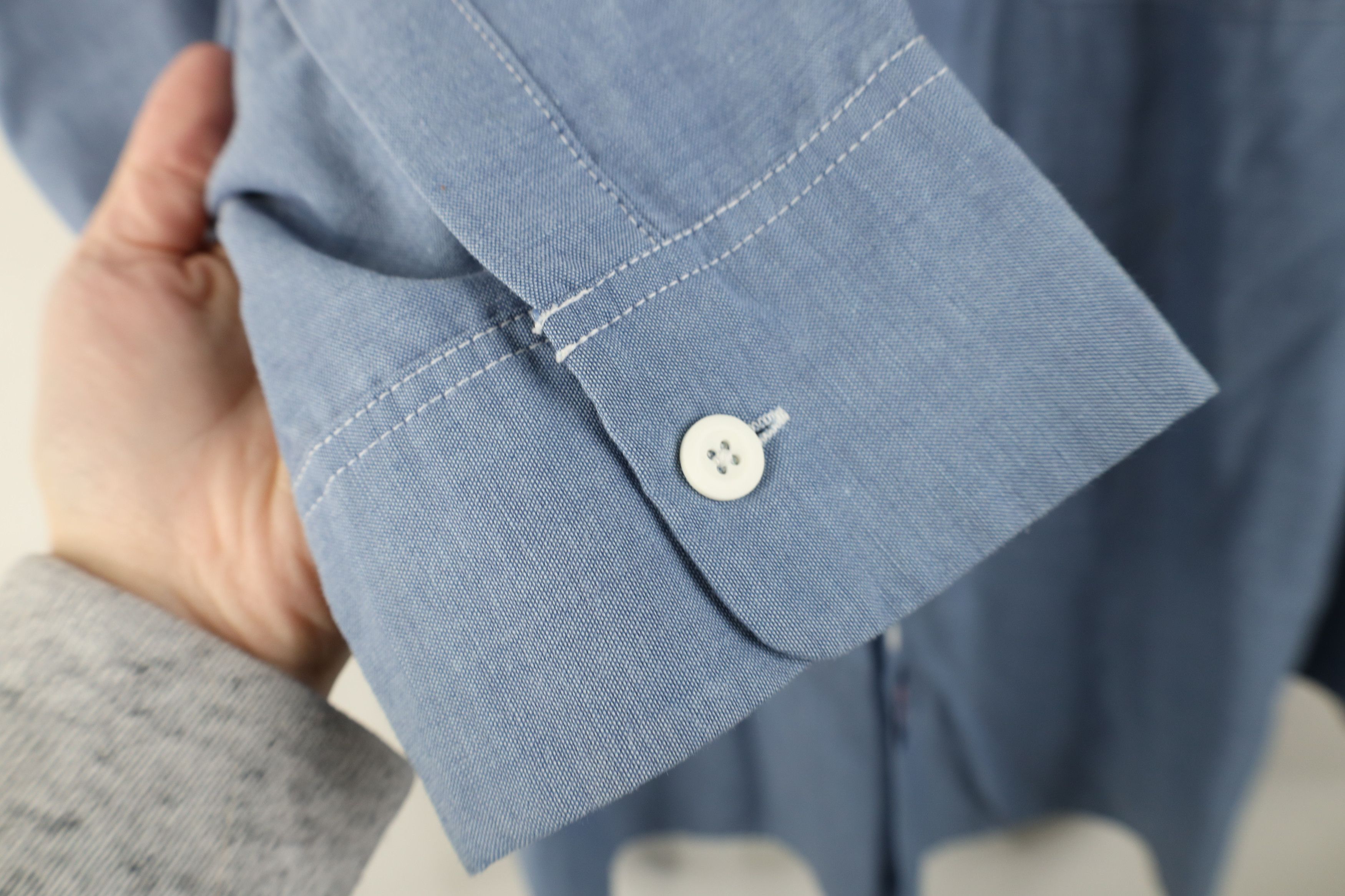 Dickies Vintage 90s Dickies Chambray Mechanic Button Shirt Workwear Size US L / EU 52-54 / 3 - 11 Thumbnail