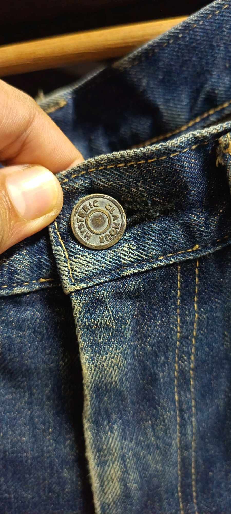 Hysteric Glamour Hysteric Glamour Distressed Selvedge Jeans 33 Japan Vintage Size US 33 - 4 Thumbnail