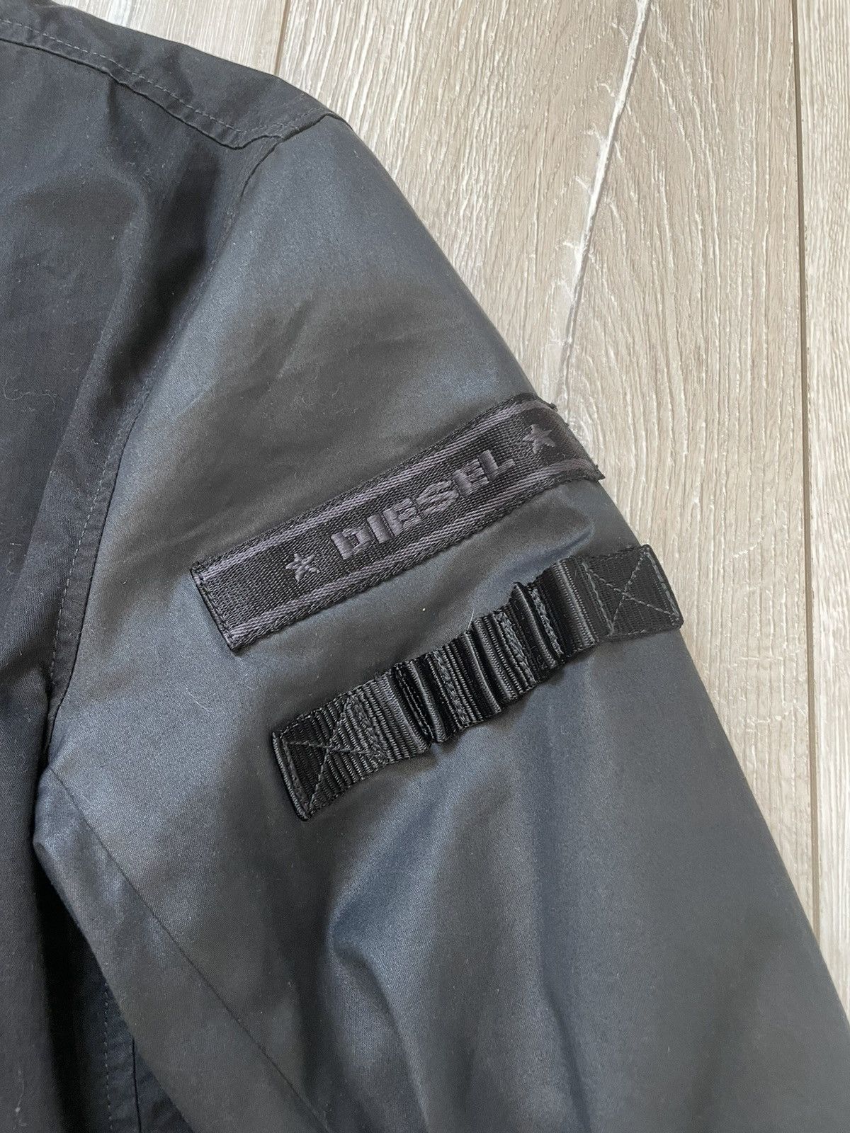 Diesel Rare Vintage Diesel Nylon Moto Biker Jacket Y2K Racing Size US L / EU 52-54 / 3 - 3 Thumbnail