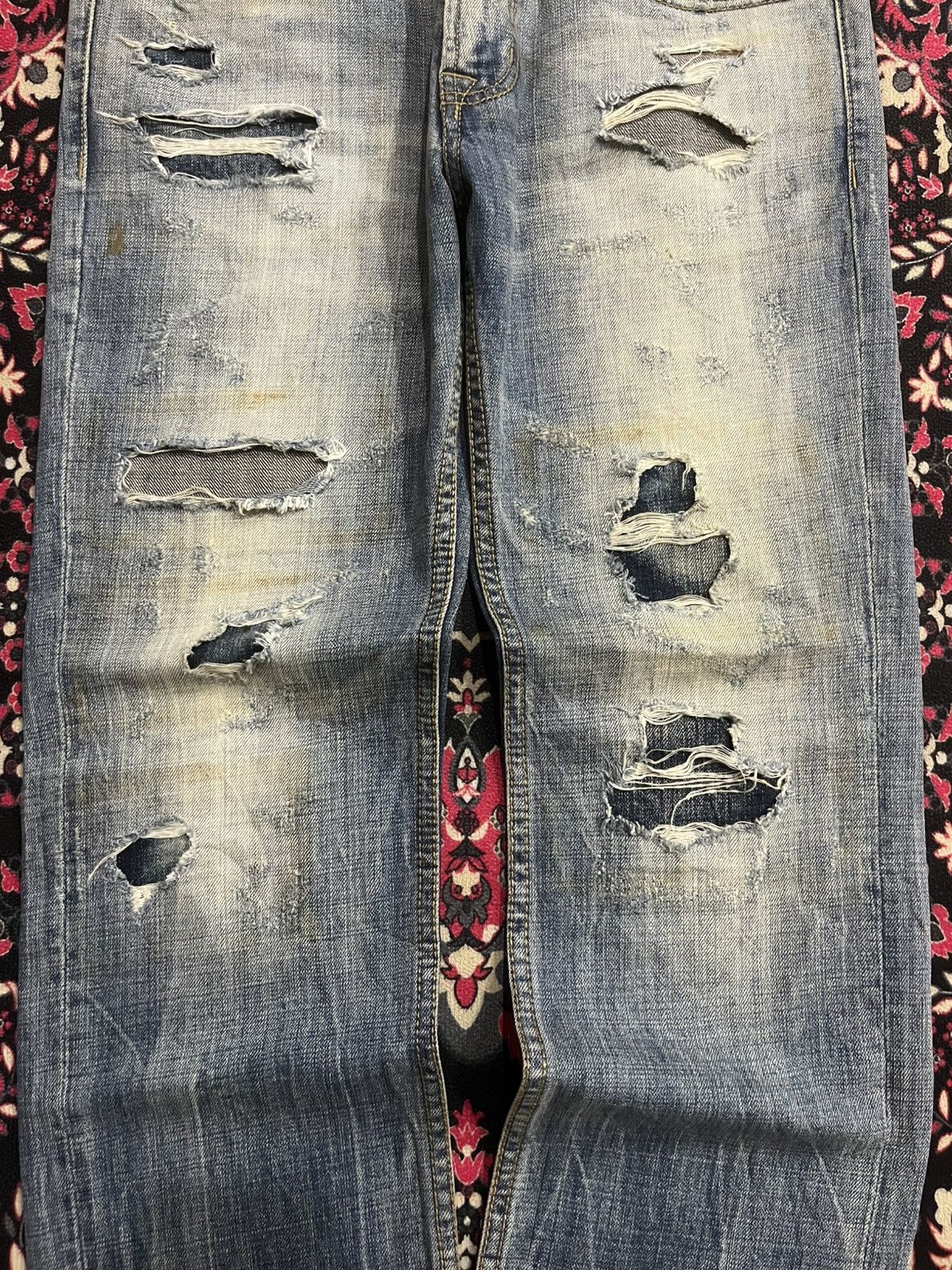American Eagle Outfitters ⚡️Distressed⚡️American Eagle Outfitters Slim Straight Jeans Size US 30 / EU 46 - 9 Thumbnail