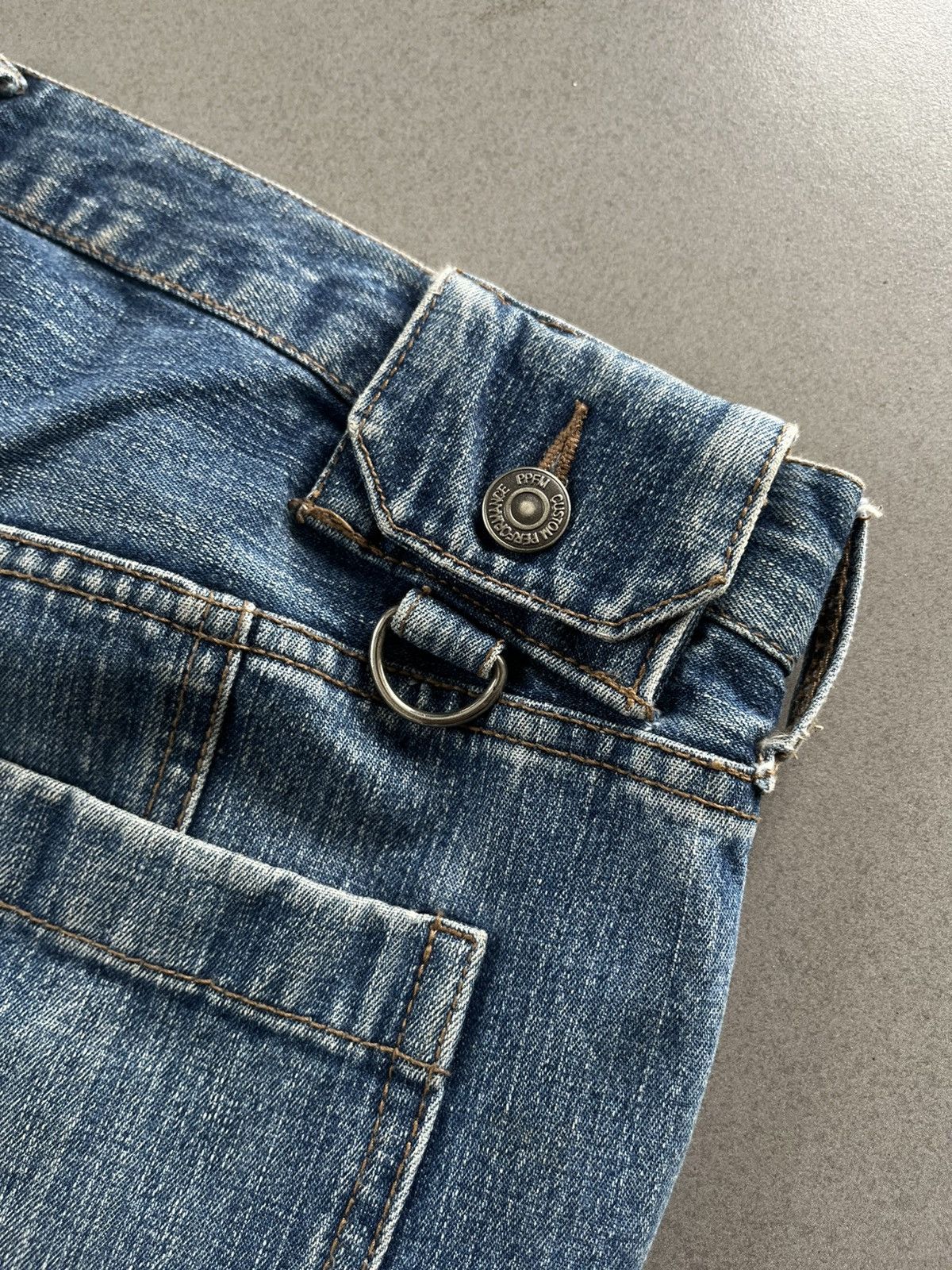 PPFM JAPANESE PPFM BONDAGE MULTI POCKET ZIPPER DENIM PANTS Size US 32 / EU 48 - 6 Thumbnail