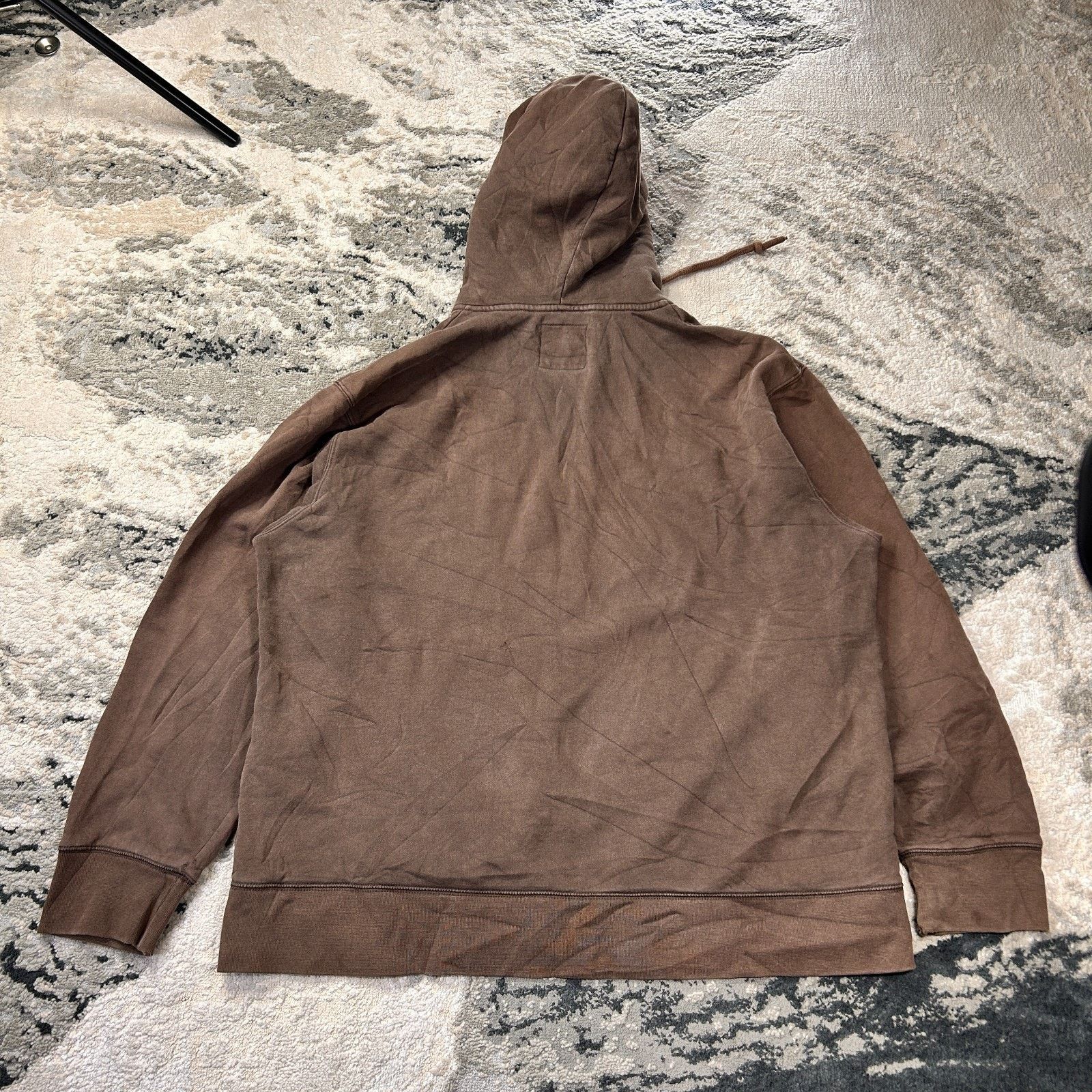 Old Navy Old Navy Y2k Hoodie Mens 2XL Brown Embroidered Logo Fleece Size US XXL / EU 58 / 5 - 2 Thumbnail