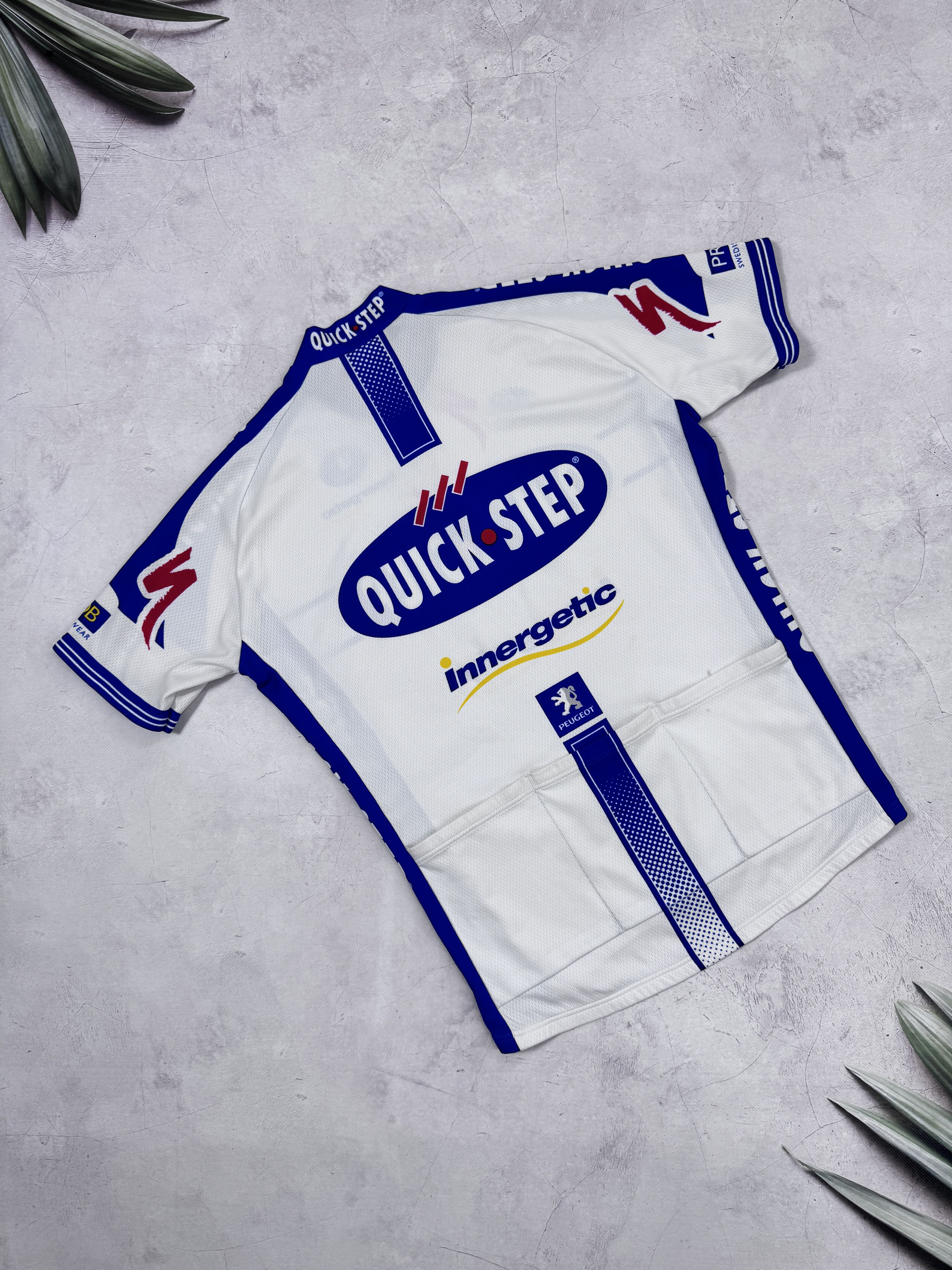 Sports Specialties Vintage Vermarc Quick Step Innergetic Peugeot Cycling Jersey Size US L / EU 52-54 / 3 - 10 Thumbnail