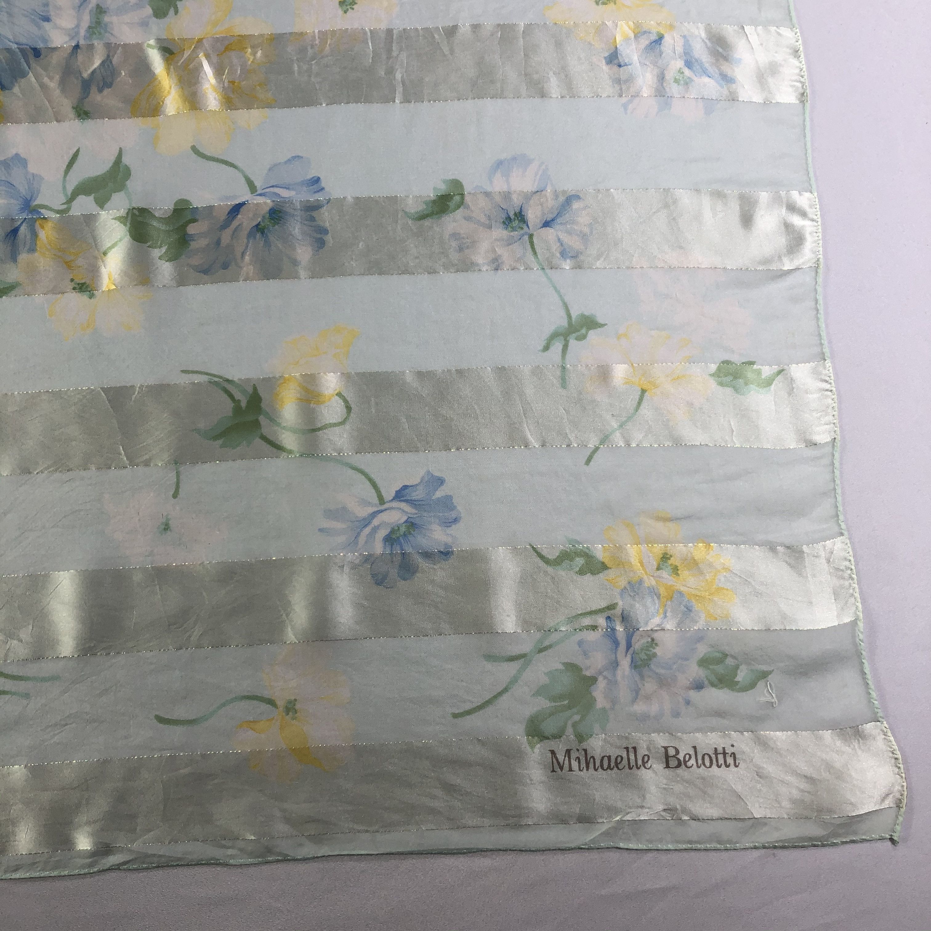 Vintage Vintage Mihaelle Belotti Silk Scarf Size ONE SIZE - 3 Thumbnail