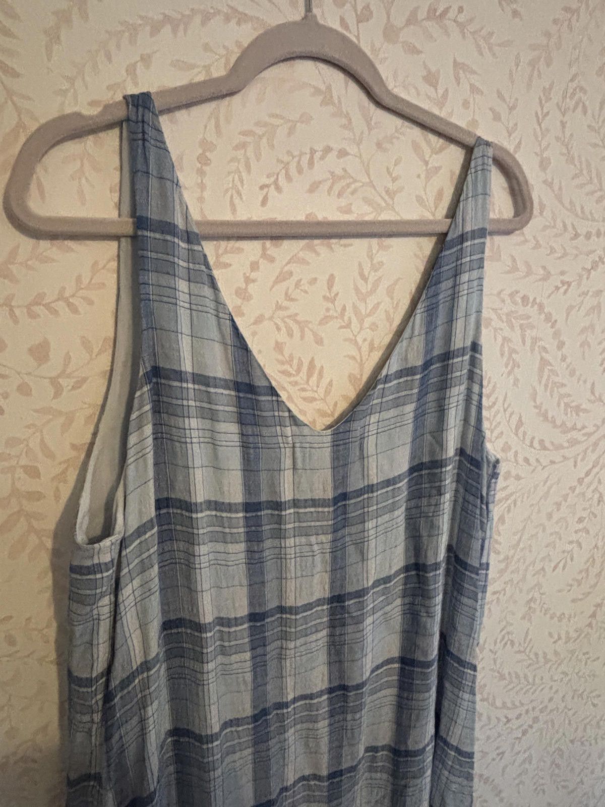 Other NWT cloth & stone Women's Blue Plaid Casual Dress Size XL Size XL / US 12-14 / IT 48-50 - 6 Thumbnail