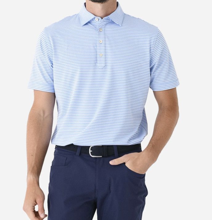 Peter Millar Peter Millar Golf Crown Sport Joyner Jersey Polo Blue XXL Size US XXL / EU 58 / 5 - 2 Thumbnail