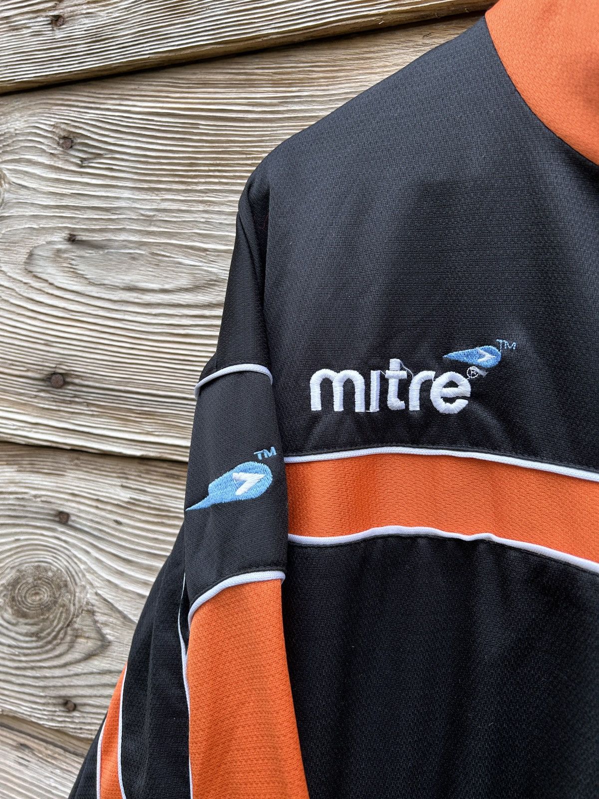 Vintage 00s Vintage Mitre KMSK Deinze 2006/07 Tracksuit Jacket Size US L / EU 52-54 / 3 - 4 Thumbnail