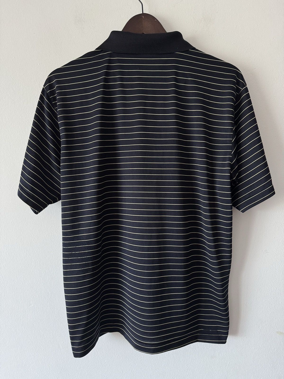 Yves Saint Laurent 🔥🔥 Vintage Yves Saint Laurent Silk Striped Polo Shirt Size US XL / EU 56 / 4 - 2 Thumbnail