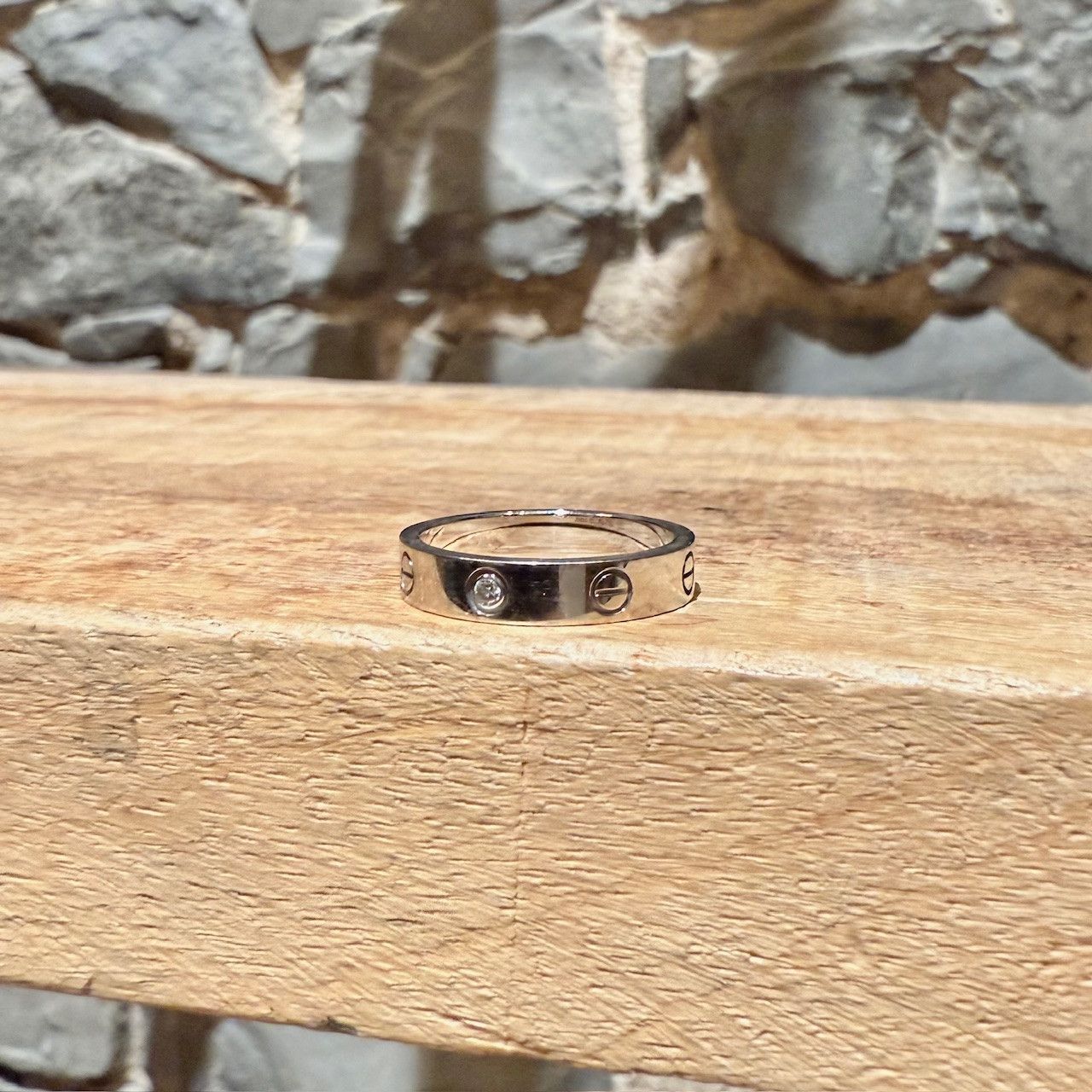 Cartier Cartier White Gold LOVE Small Model 1 Diamond Ring Size ONE SIZE - 3 Thumbnail