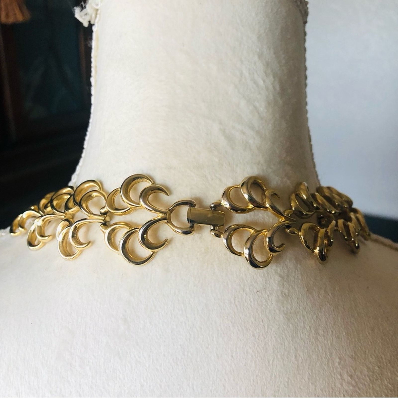 Vintage Vintage filigree link discs choker necklace Size ONE SIZE - 7 Thumbnail