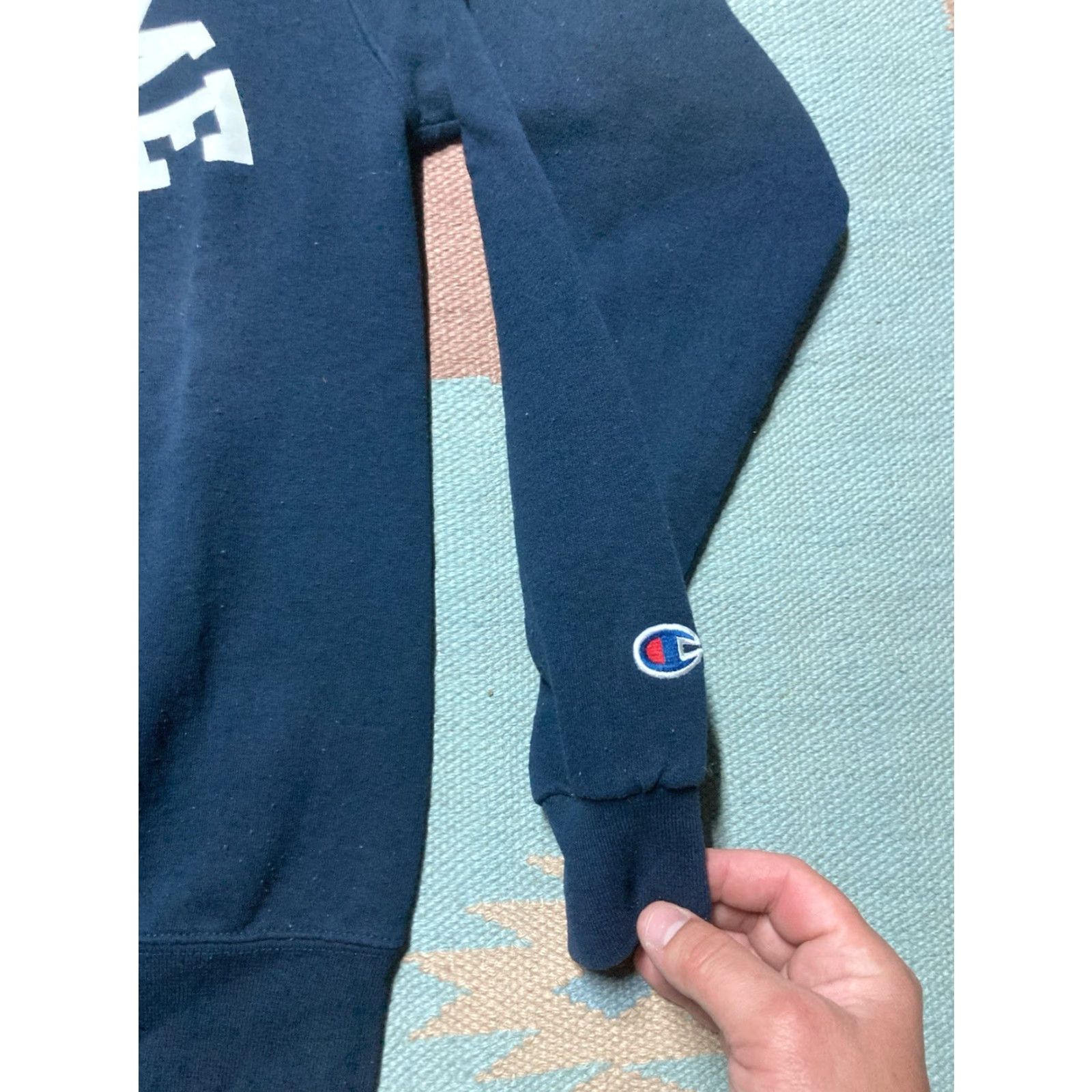 Champion VINTAGE Champion Crewneck Sweatshirt Notre Dame Pullover Eco Fleece Small Men Blue Pullover Sweatshirt 1950s 60s 70s G3 Mens Size US S / EU 44-46 / 1 - 3 Thumbnail
