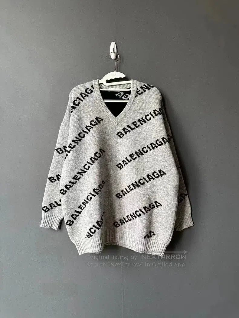 Balenciaga Balenciaga Gray Barrage Sweater Size XS / US 0-2 / IT 36-38 - 1 Thumbnail