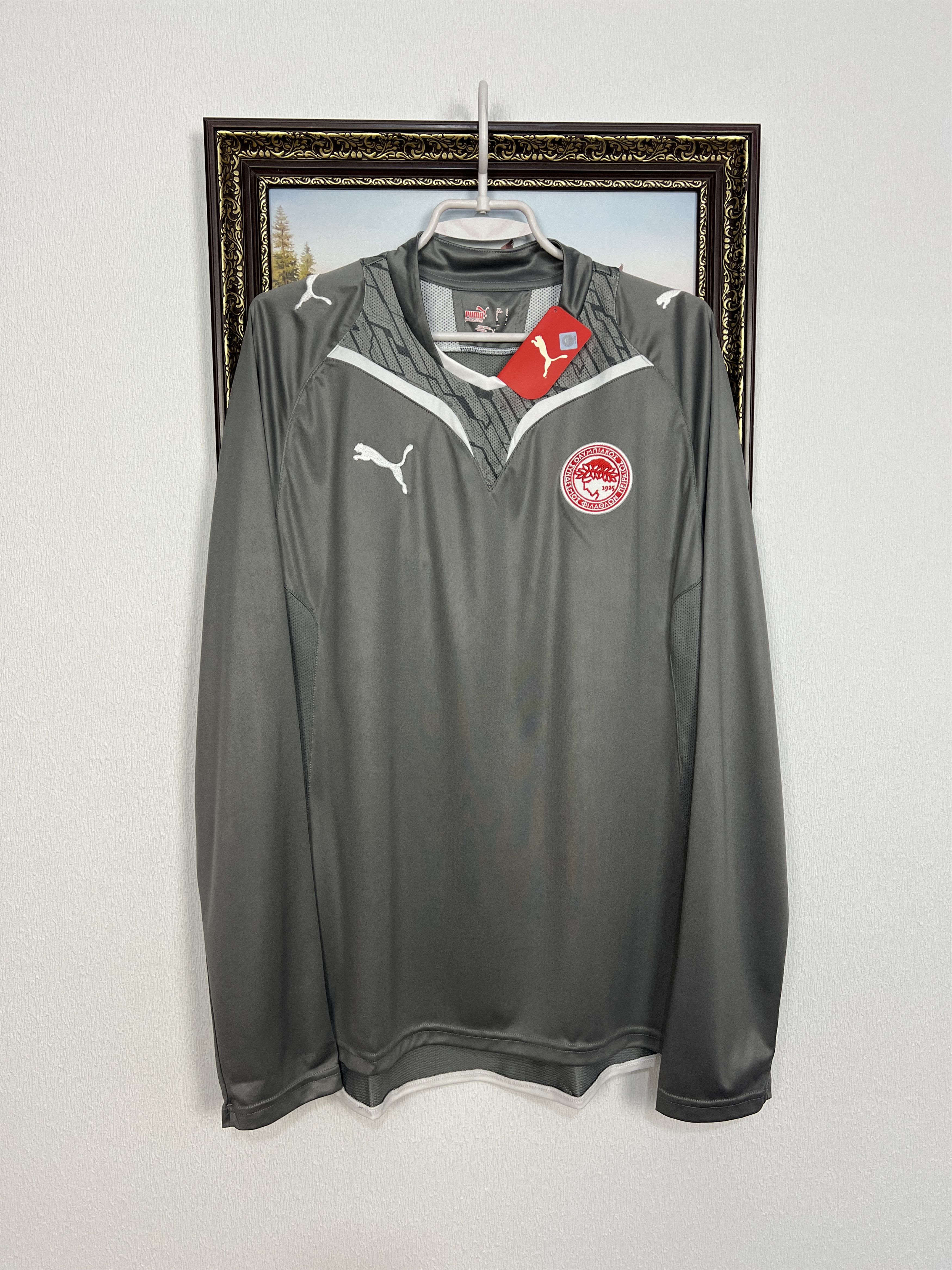 Puma VIntage Olympiacos Football Shirt Jersey Long Sleeve Trikot Size US L / EU 52-54 / 3 - 1 Thumbnail