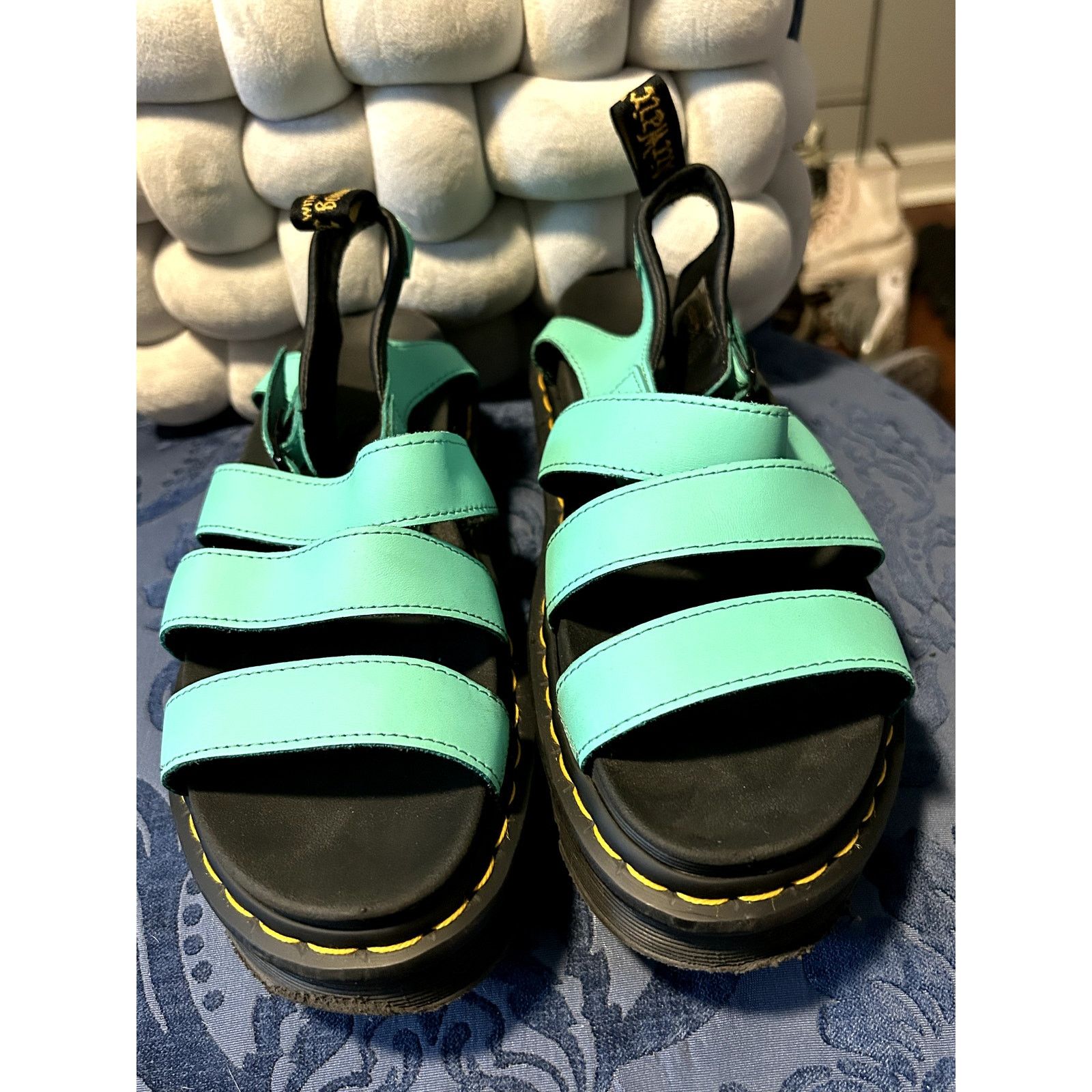 Dr. Martens Dr Martens Teal Blaire Sandal size 11/EU 43 Size US 11 / IT 41 - 3 Thumbnail