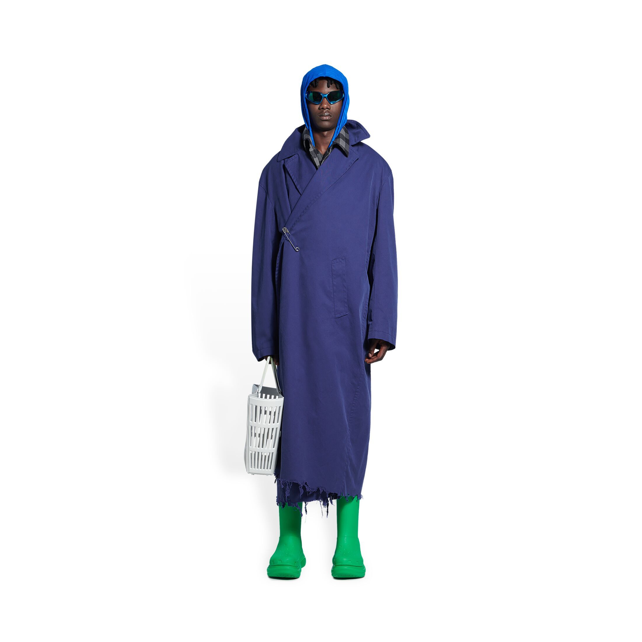 Balenciaga Spring 22 Clones Runway Safety Pin Wrap Car Coat Size 2 Size US M / EU 48-50 / 2 - 12 Thumbnail
