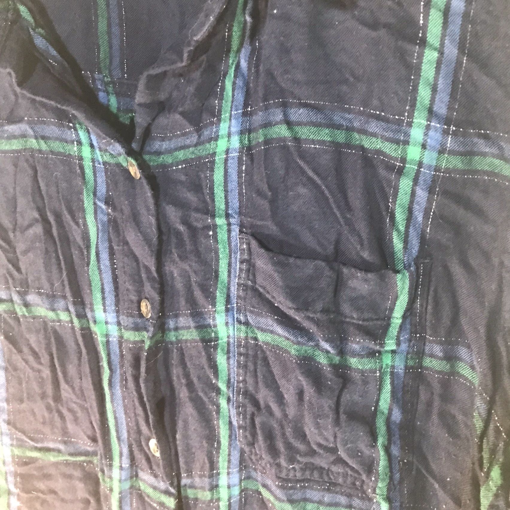 Old Navy Old Navy Women's Button-Up Shirt, Striped Rayon, Plus Size 2XL, Blue, Casual, Long Sleeve, Spring/Summer/Fall Size ONE SIZE - 2 Thumbnail