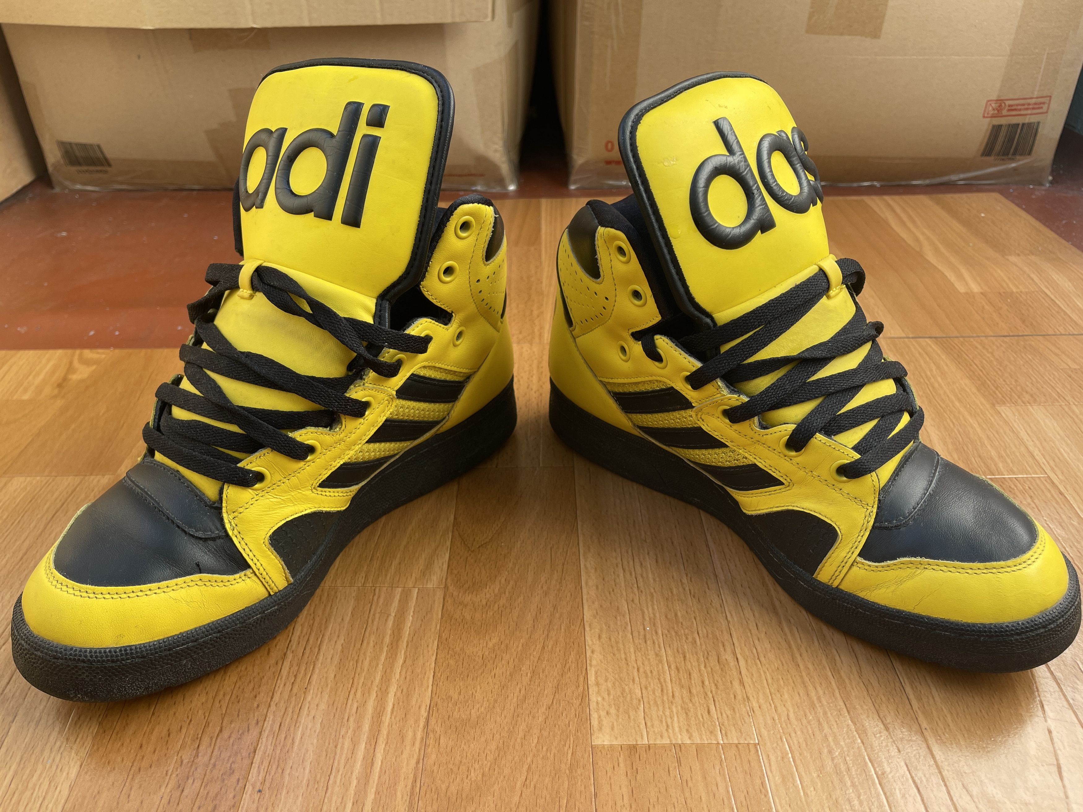 Adidas × Jeremy Scott Adidas sneakers Jeremy Scott Instinct Top shoes ObyO V24530 Size US 10 / EU 43 - 7 Thumbnail