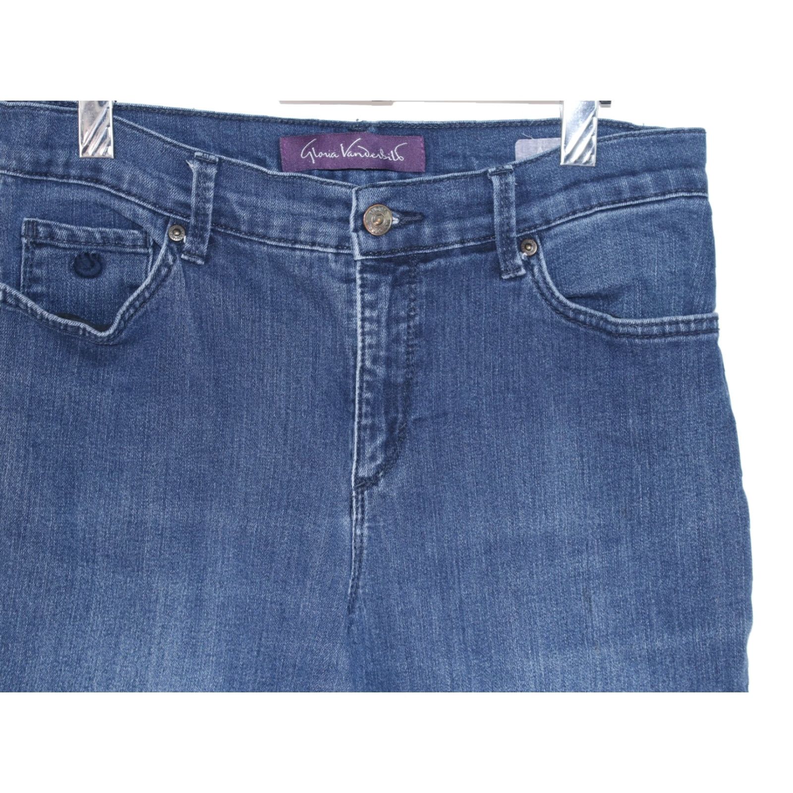 Gloria Vanderbilt VINTAGE Gloria Vanderbilt Amanda Jeans Boot Cut Wide Leg Missy 6S 30X25 Blue Womens Jeans 90s Theme Mens/Womens Size 30" / US 8 / IT 44 - 2 Thumbnail