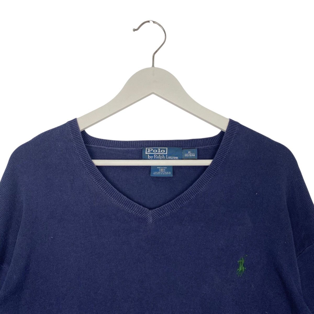 Vintage Vintage Polo Ralph Lauren Small Pony Sweatshirt NavyBlue Size US XL / EU 56 / 4 - 4 Thumbnail