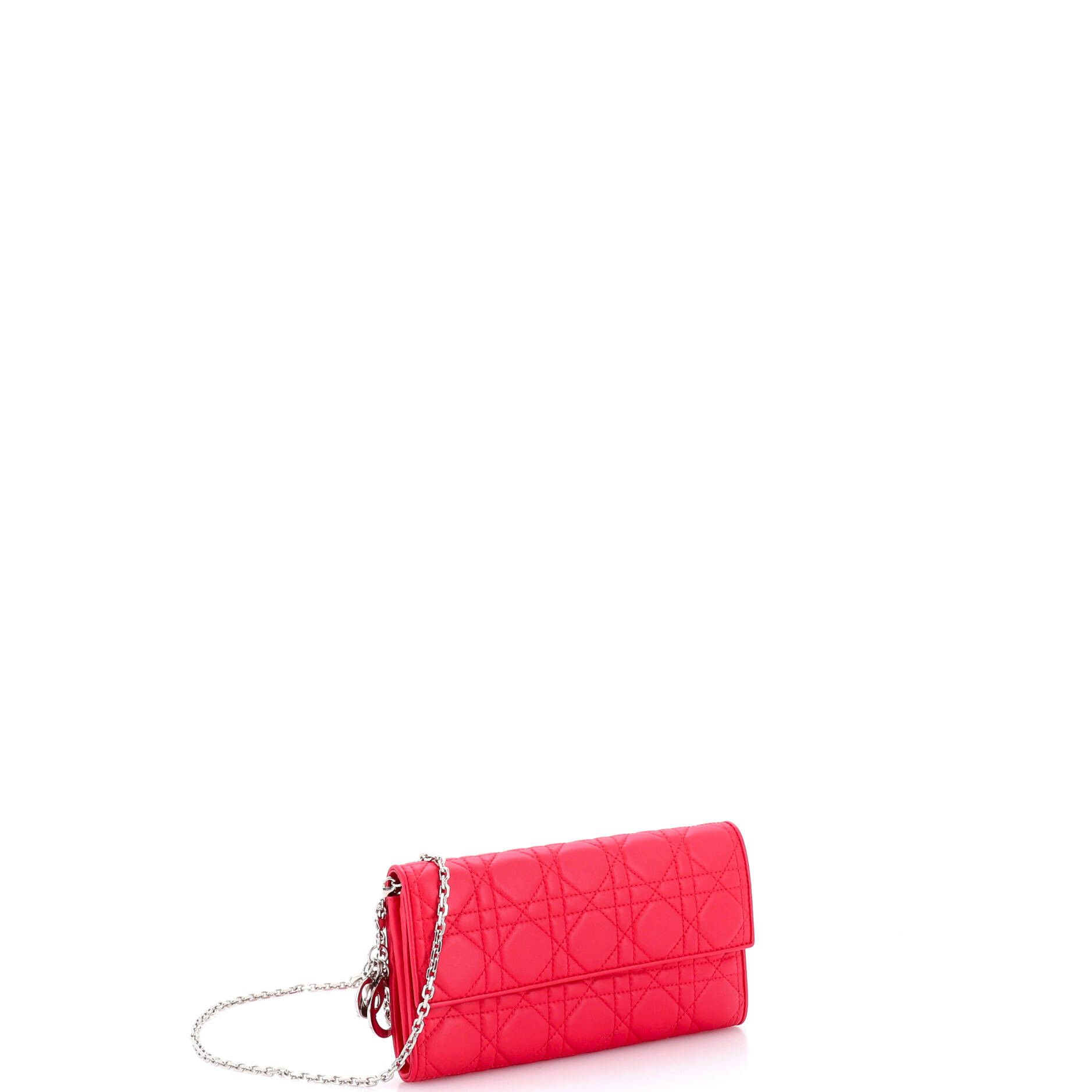 Dior Lady Dior Croisiere Chain Wallet Cannage Quilt Lambskin Size ONE SIZE - 1 Thumbnail