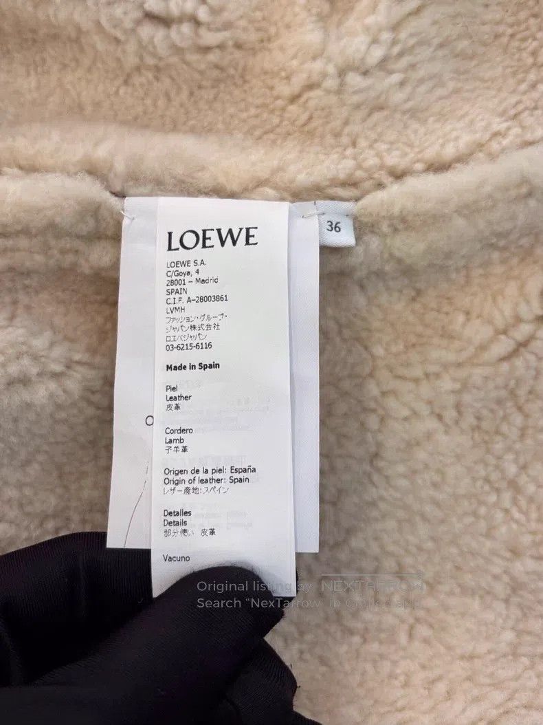 Loewe Loewe Camel Color Sheepskin Jacket with Hood Size XS / US 0-2 / IT 36-38 - 5 Thumbnail