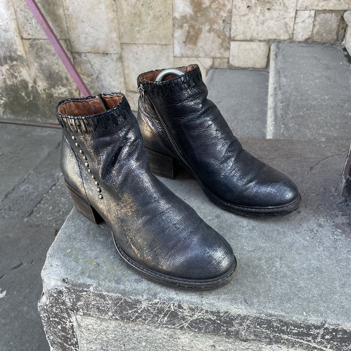 A.S.98 Vintage A.S 98 Biker Leather Ankle Boots Size US 8 / IT 38 - 16 Thumbnail