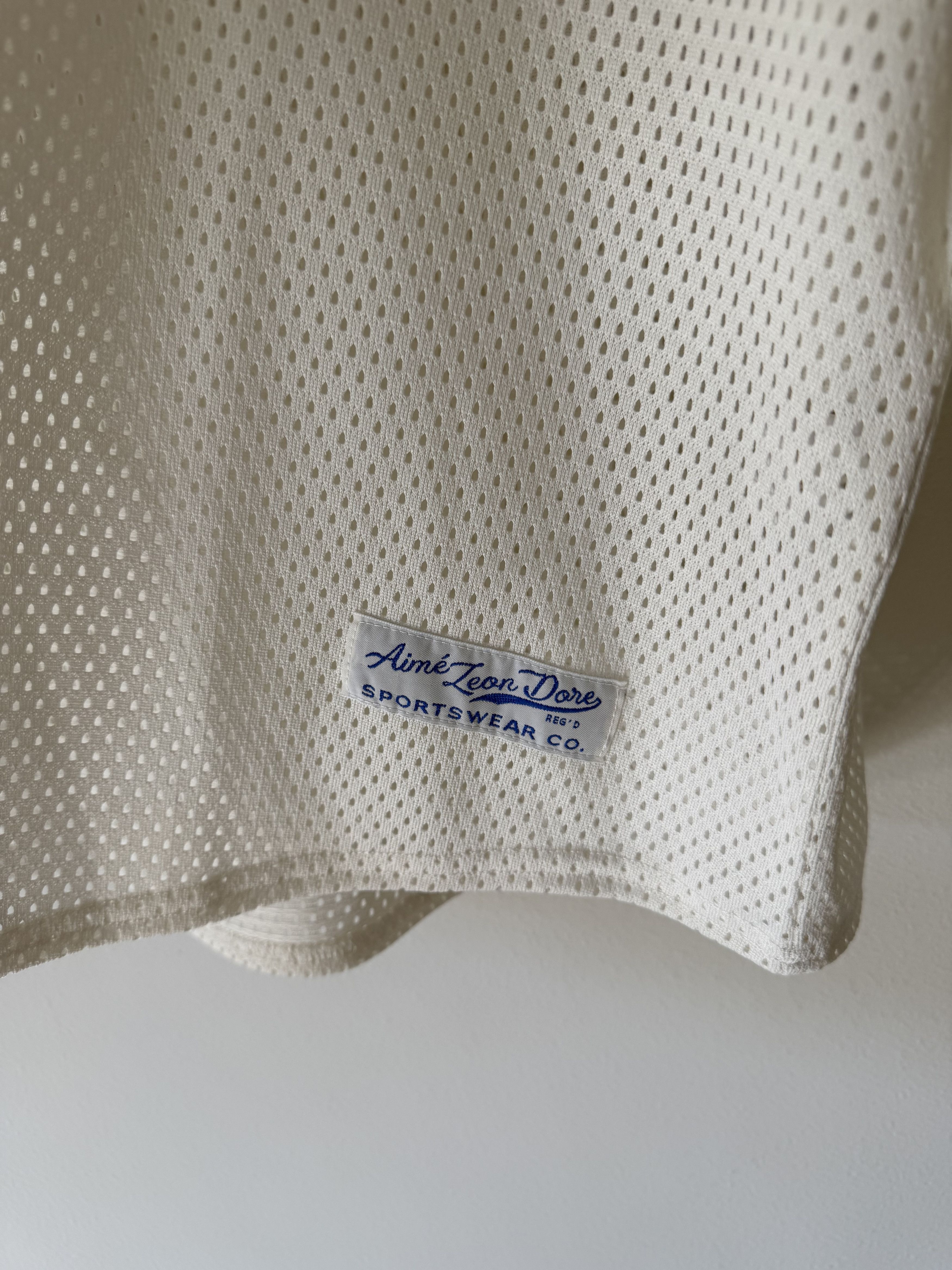 Aime Leon Dore Aime Leon Dore Mesh Batting Practice Jersey in White Size US L / EU 52-54 / 3 - 4 Thumbnail