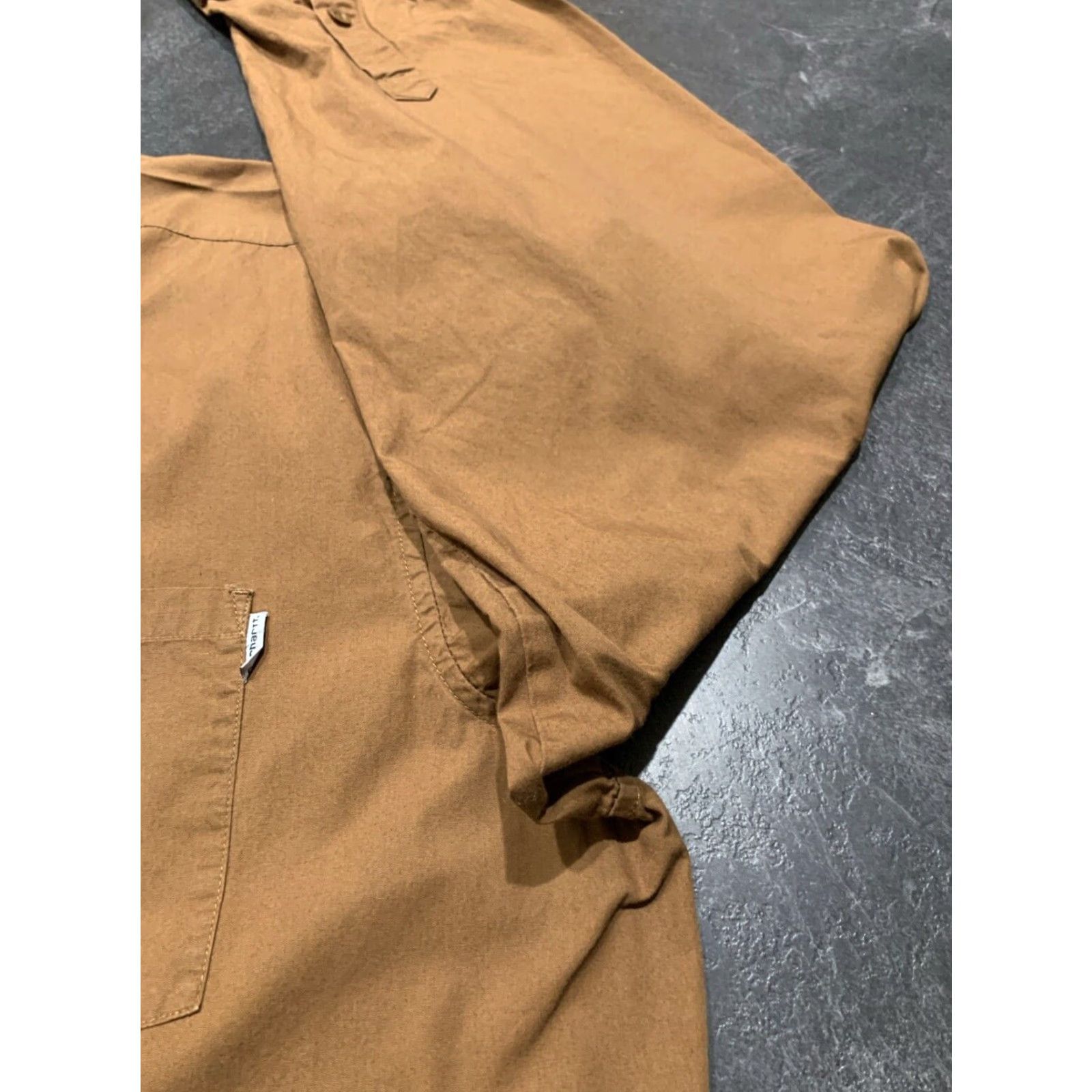 Carhartt VINTAGE Carhartt Big & Tall Men's Long Sleeve Button-Down Shirt Brown 2XL Tall Workwear Size US XXL / EU 58 / 5 - 2 Thumbnail