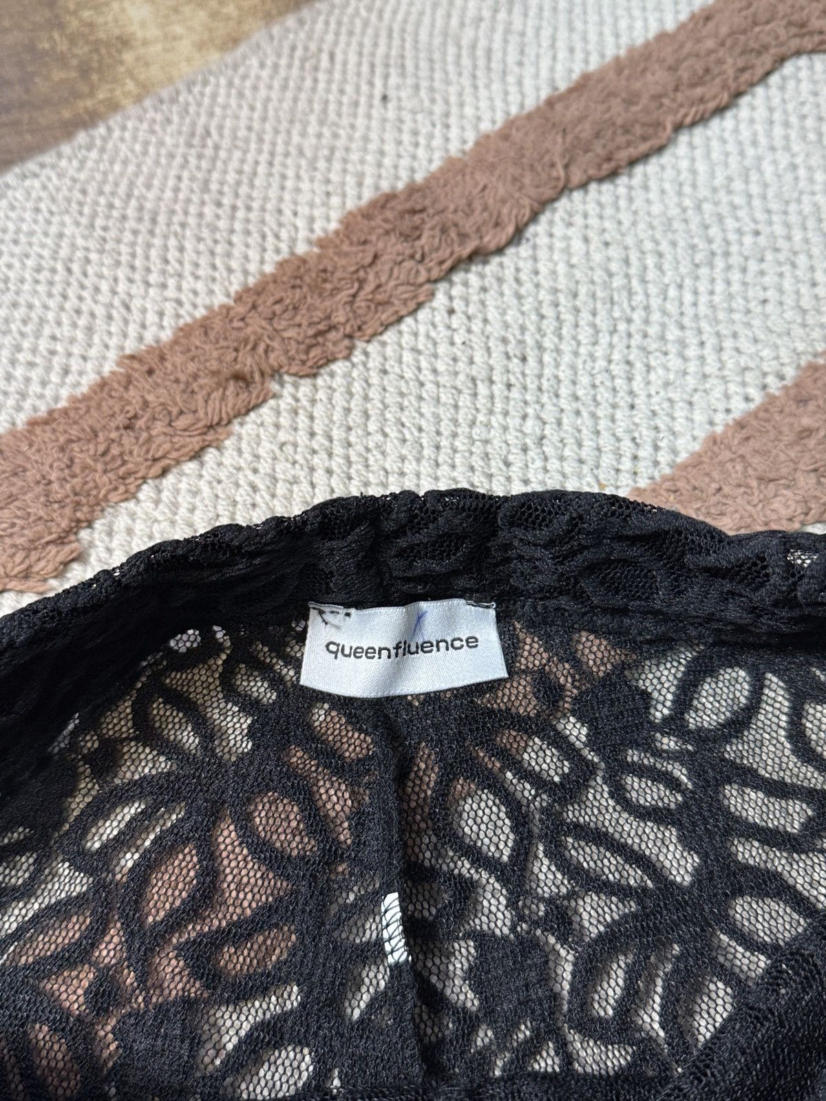 Japanese Brand × Vintage GUIPURE LACE RUCHES MESH FLARE PANTS Size 26" / US 2 / IT 38 - 4 Thumbnail
