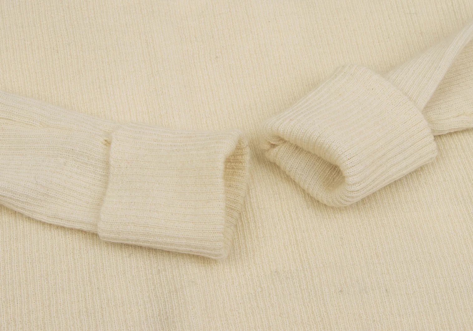 Jean Paul Gaultier Wool Ribbed Knit Sweater in Cream Size 48 Size US M / EU 48-50 / 2 - 7 Thumbnail