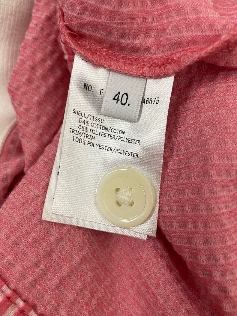 Thom Browne Thom browne Pink and white striped back sequin badminton ca Size S / US 4 / IT 40 - 7 Thumbnail