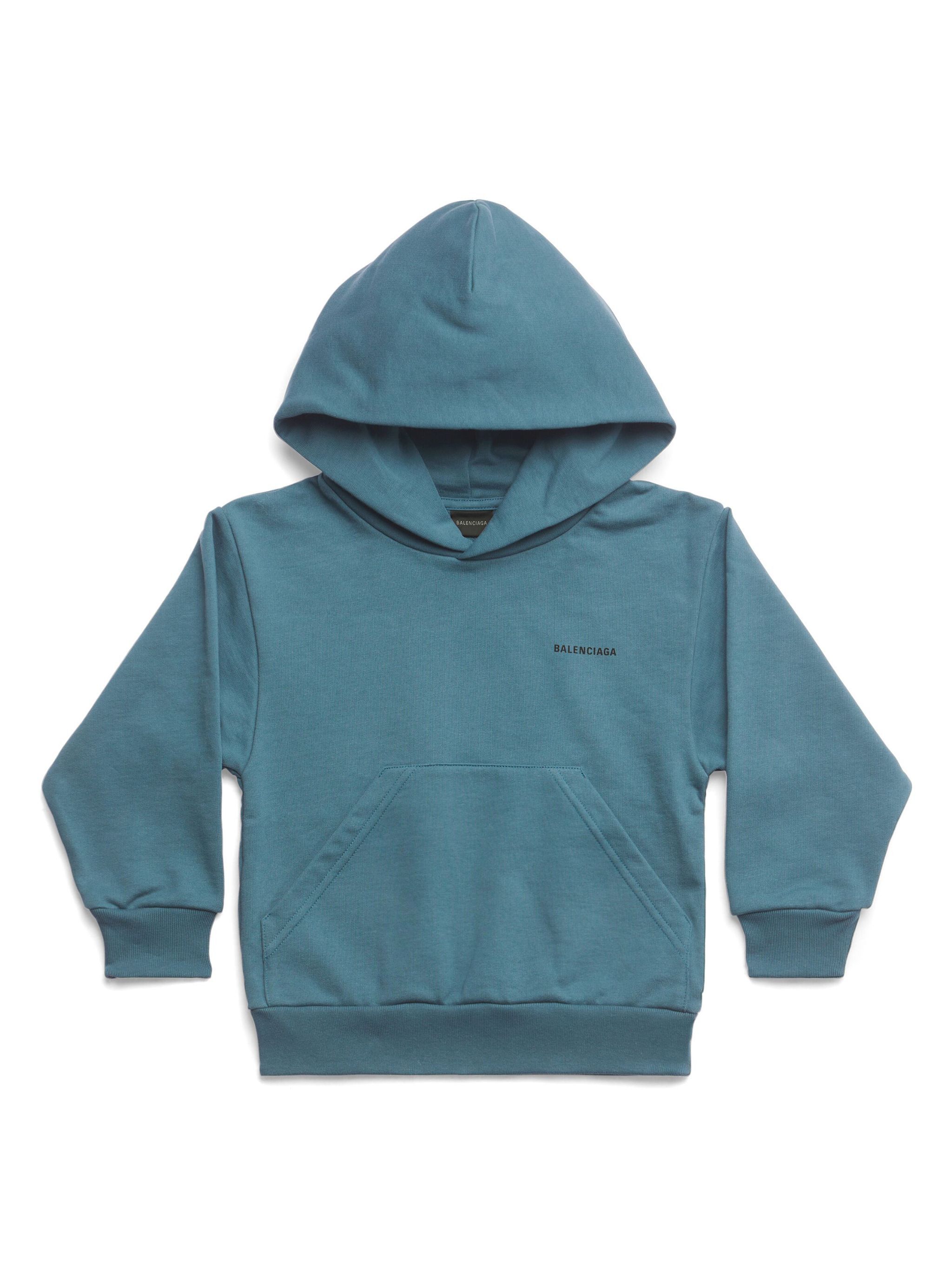 Balenciaga o1mt1gz1124 KIDS Hoodie in Blue Size US XXS / EU 40 - 1 Thumbnail