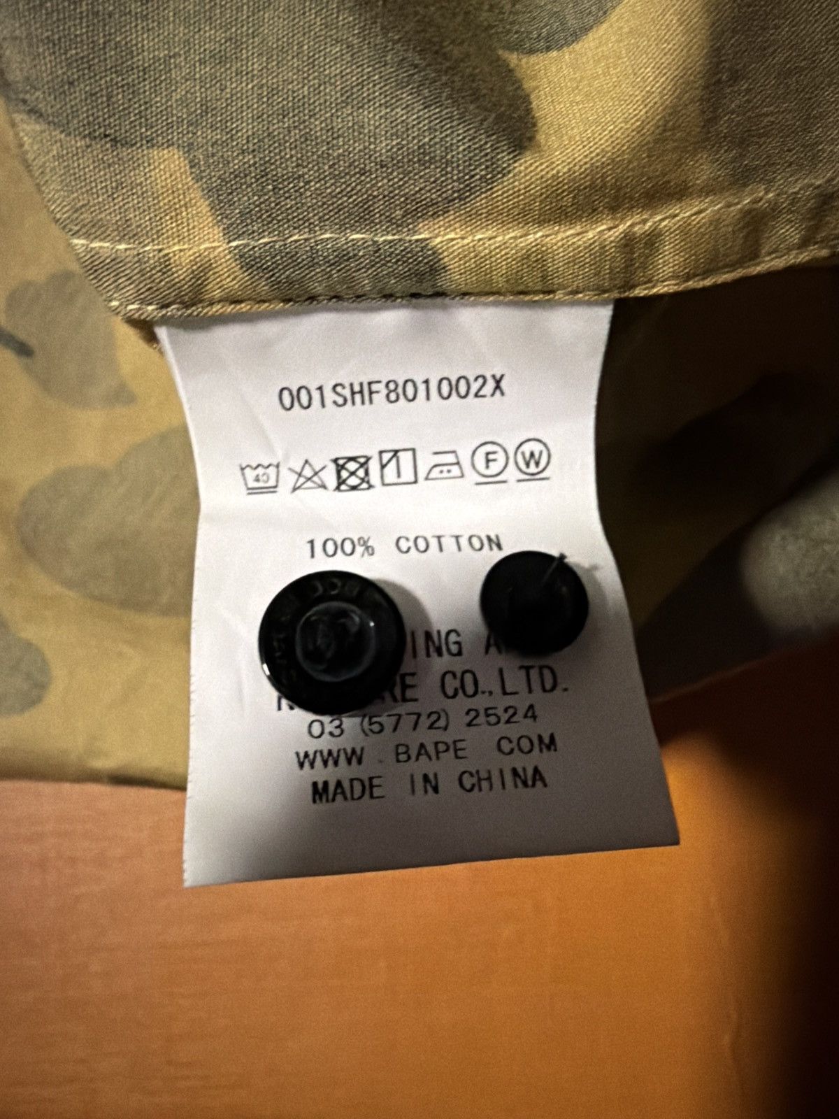 Bape Size L - Bape Camo Button Up Camo Long Sleeve Shirt NEW! Size US L / EU 52-54 / 3 - 6 Thumbnail
