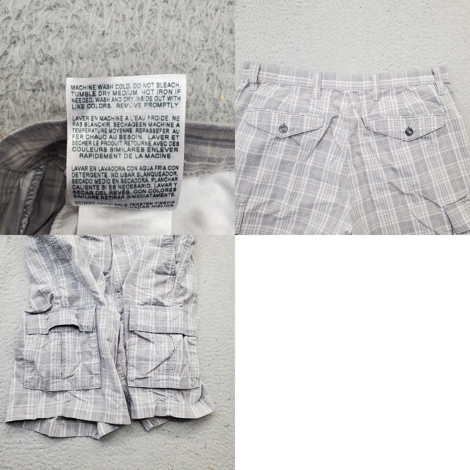 Dockers DOCKERS Cargo Shorts Mens Size 34 Multi Plaid Relaxed Cargo Beach 10" Inseam Size US 34 / EU 50 - 8 Thumbnail