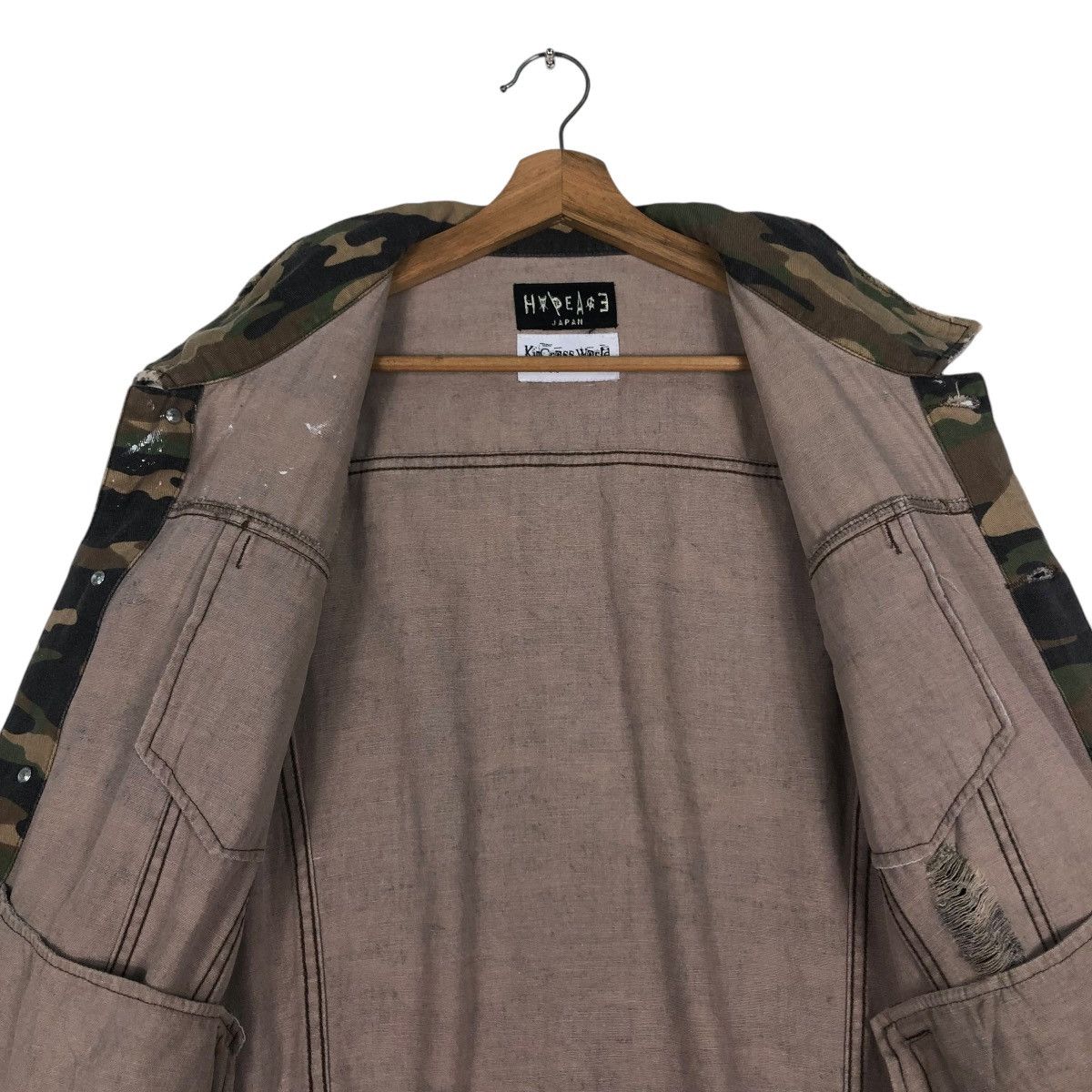 Japanese Brand 🔥BUTTON JACKET CAMOUFLAGE PUNK DESIGN HYPE ACE JAPAN Size US M / EU 48-50 / 2 - 13 Thumbnail